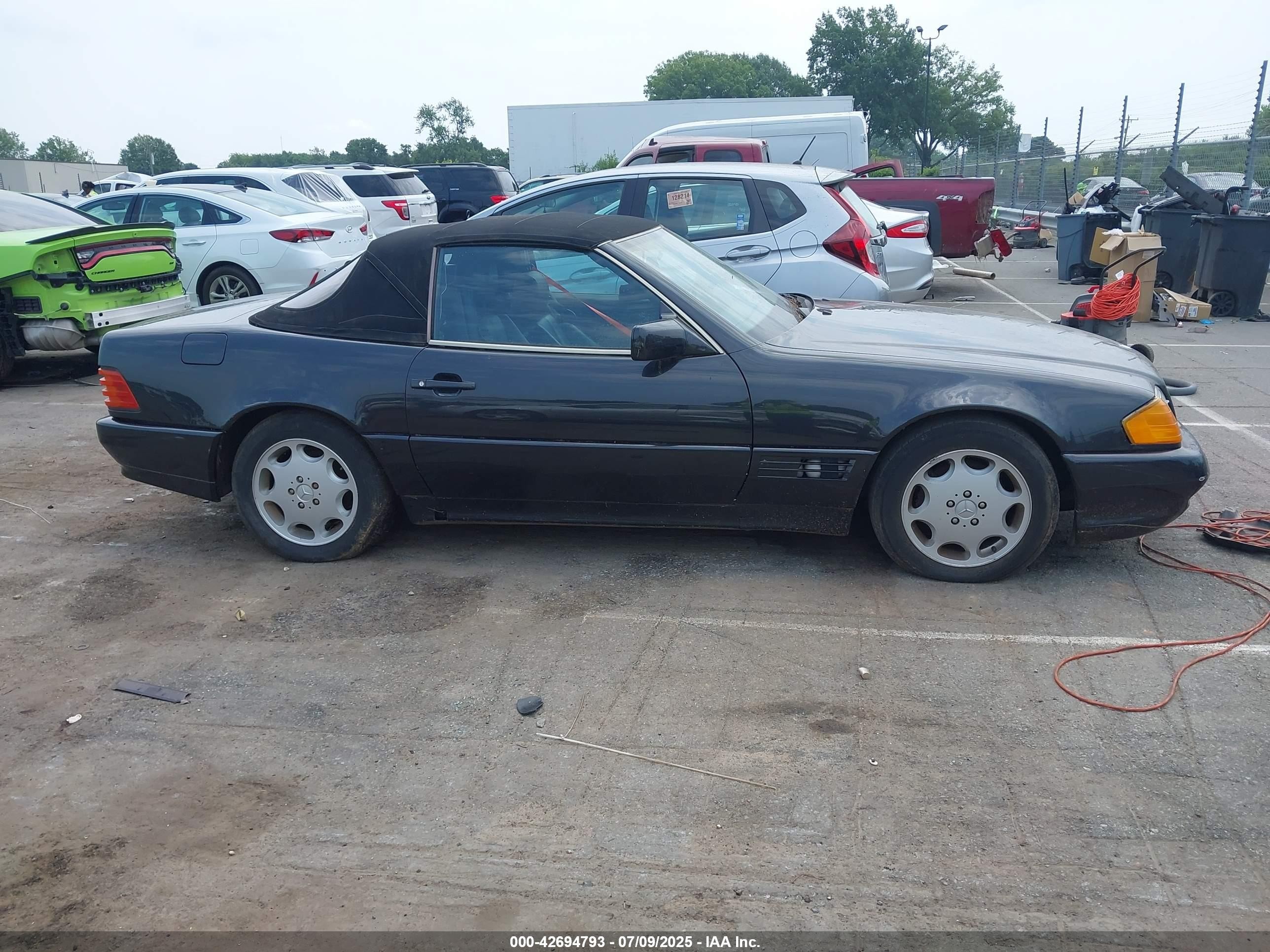 1993 Mercedes 450 Sl C Black vin: WDB1290601F062829