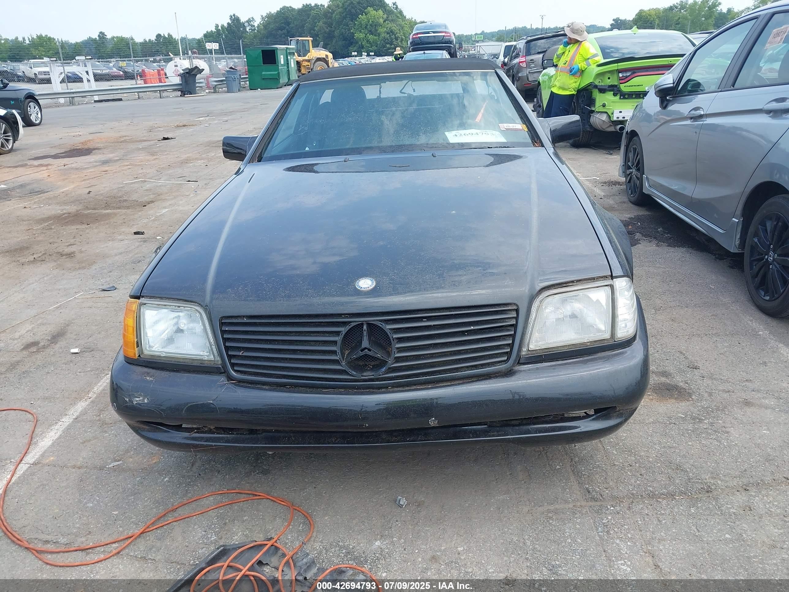 1993 Mercedes 450 Sl C Black vin: WDB1290601F062829