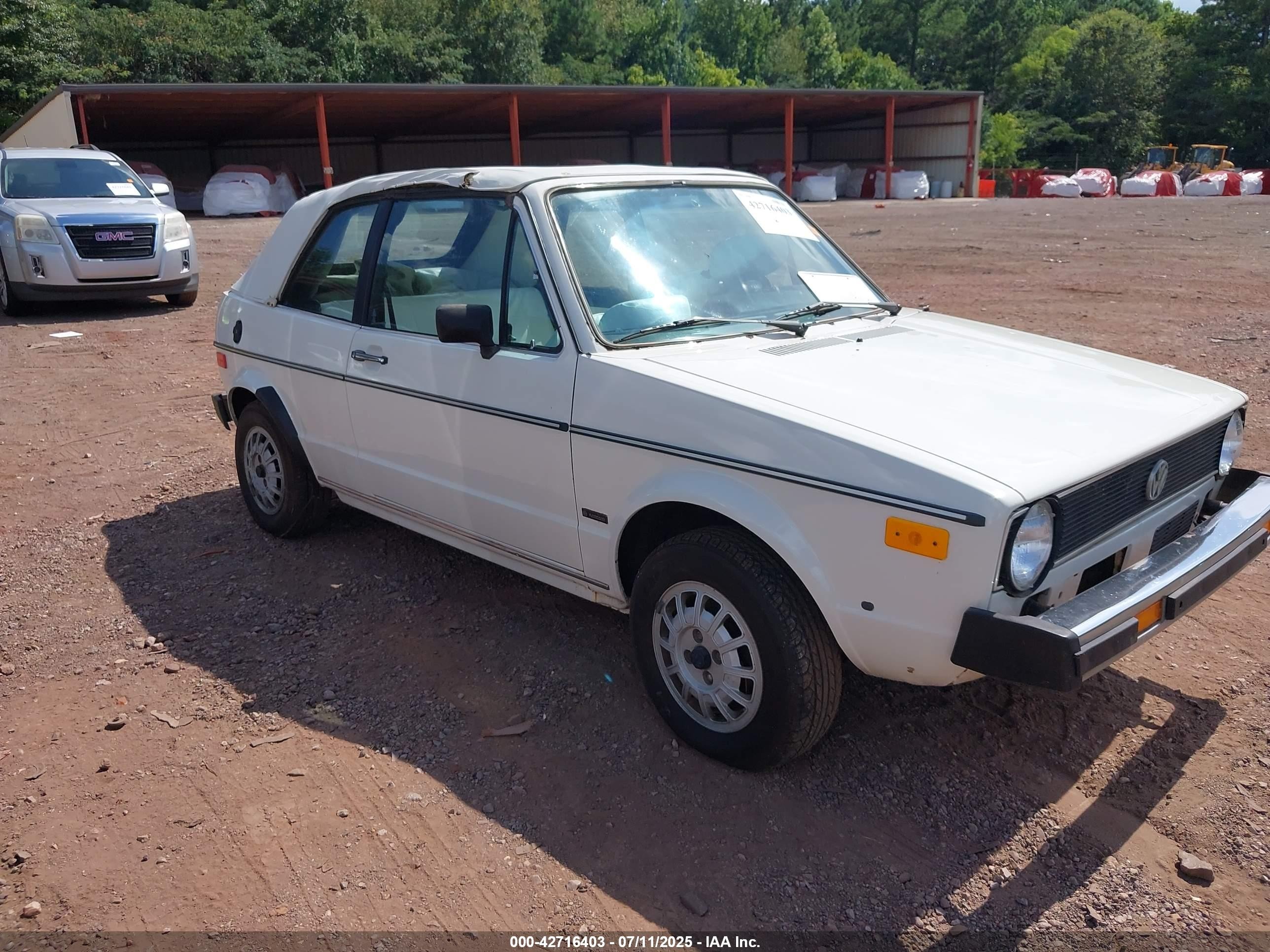1980 Volkswagen Rabbit   White vin: 000000015A0814707