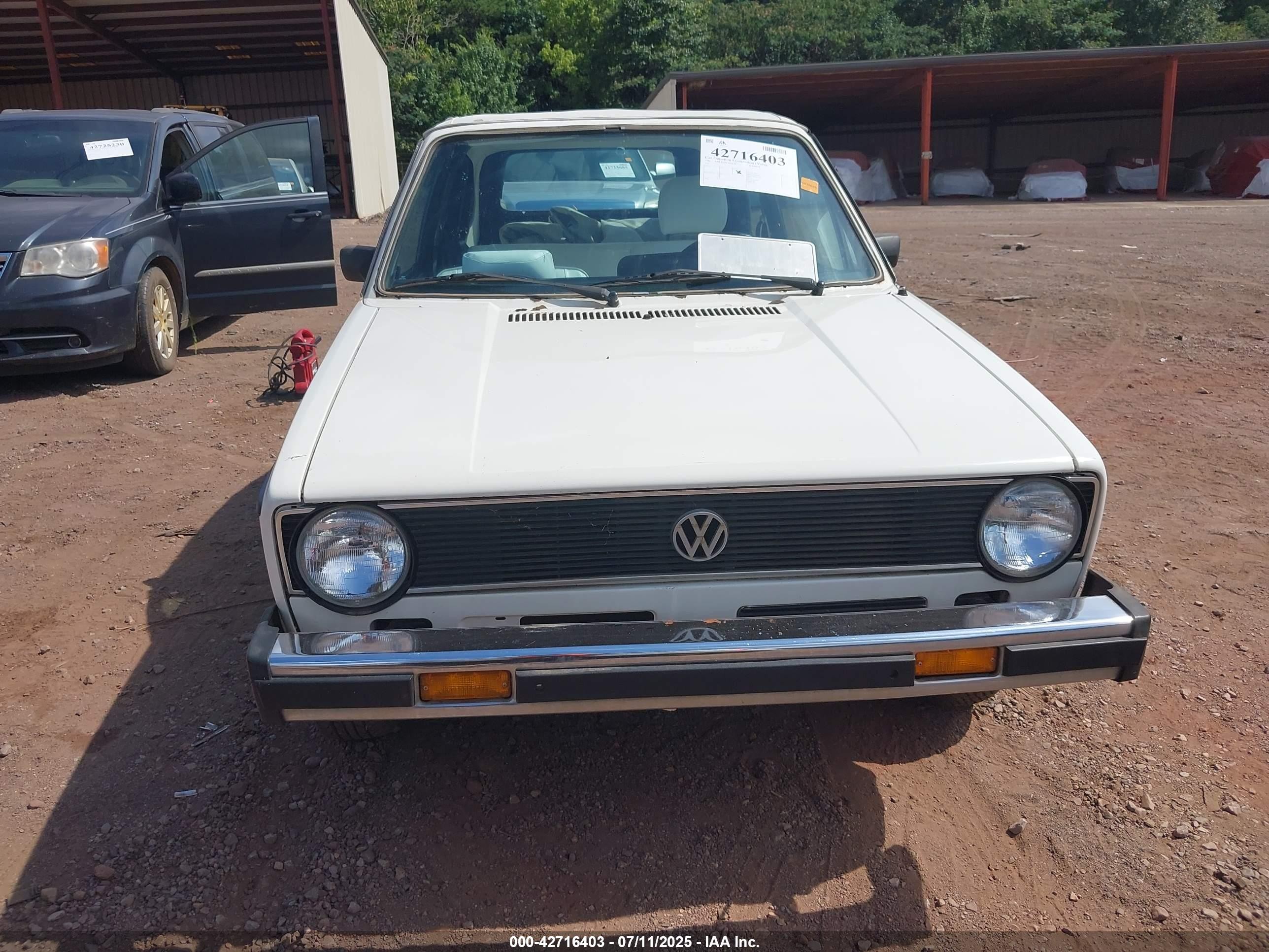 1980 Volkswagen Rabbit   White vin: 000000015A0814707