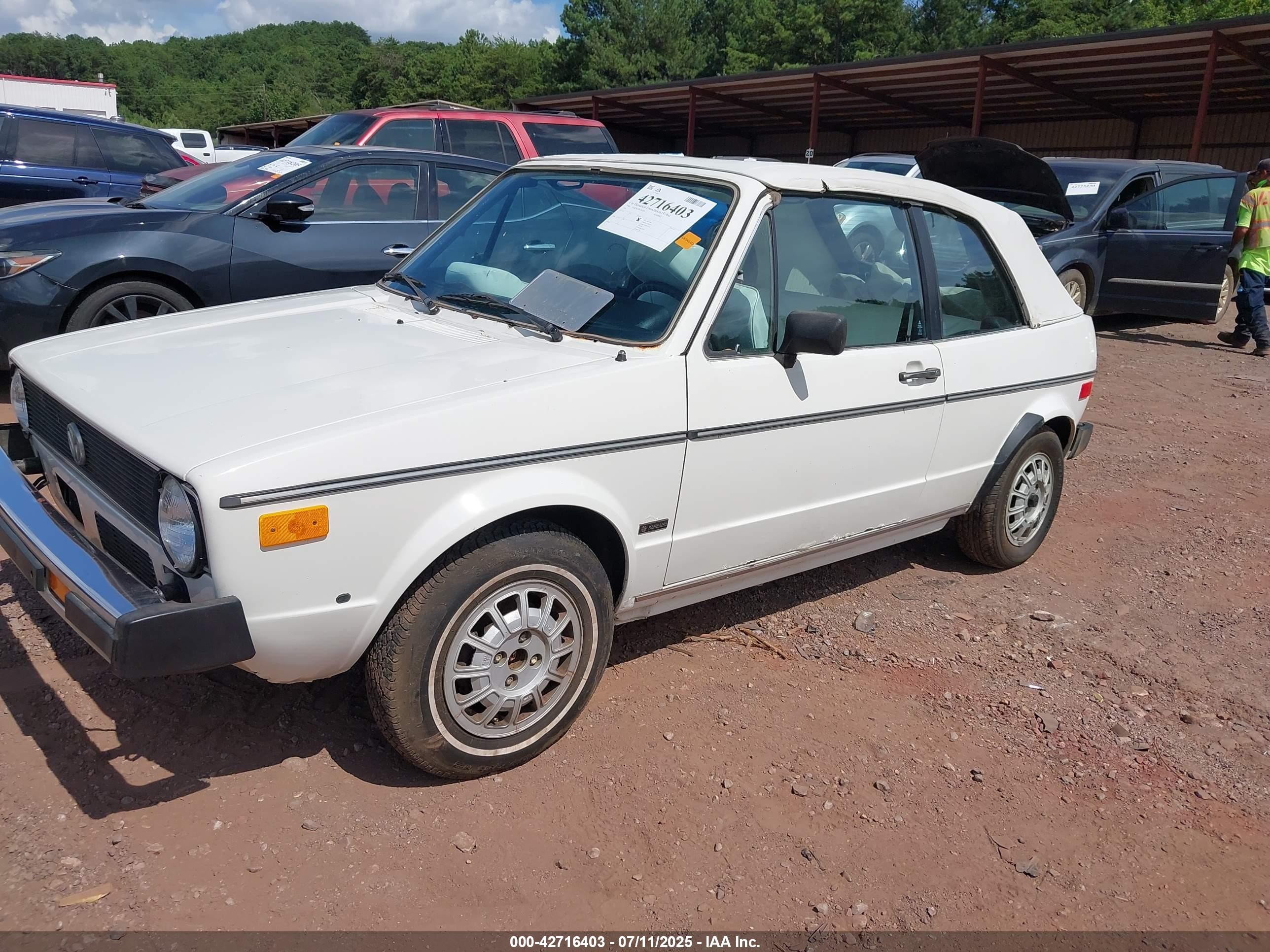 1980 Volkswagen Rabbit   White vin: 000000015A0814707