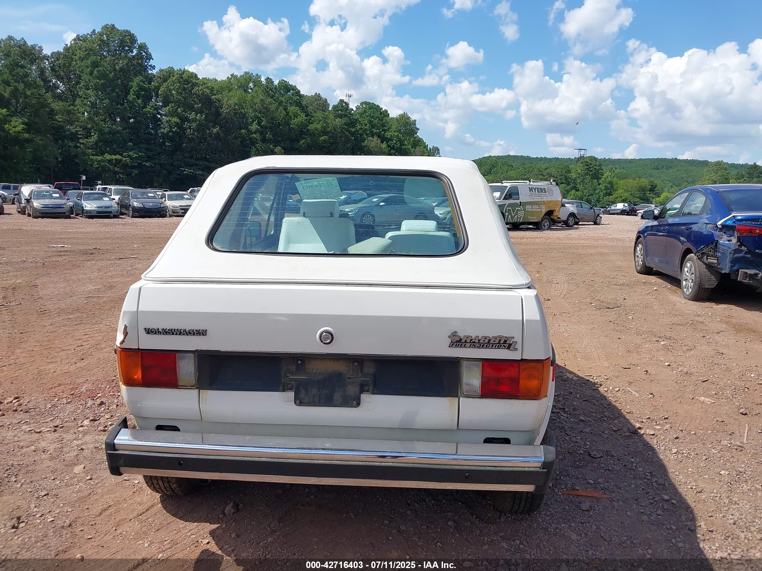1980 Volkswagen Rabbit   White vin: 000000015A0814707