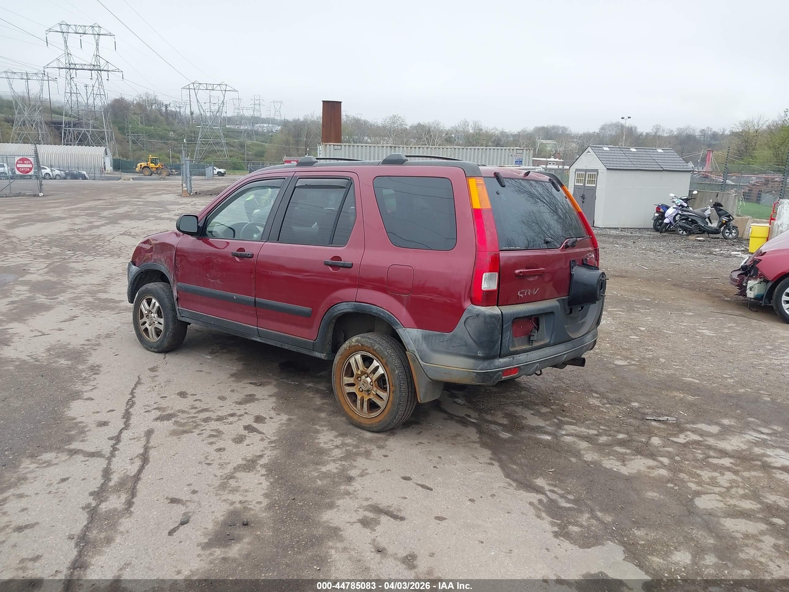 2002 Honda Cr-v Ex Red vin: JHLRD78892C070969