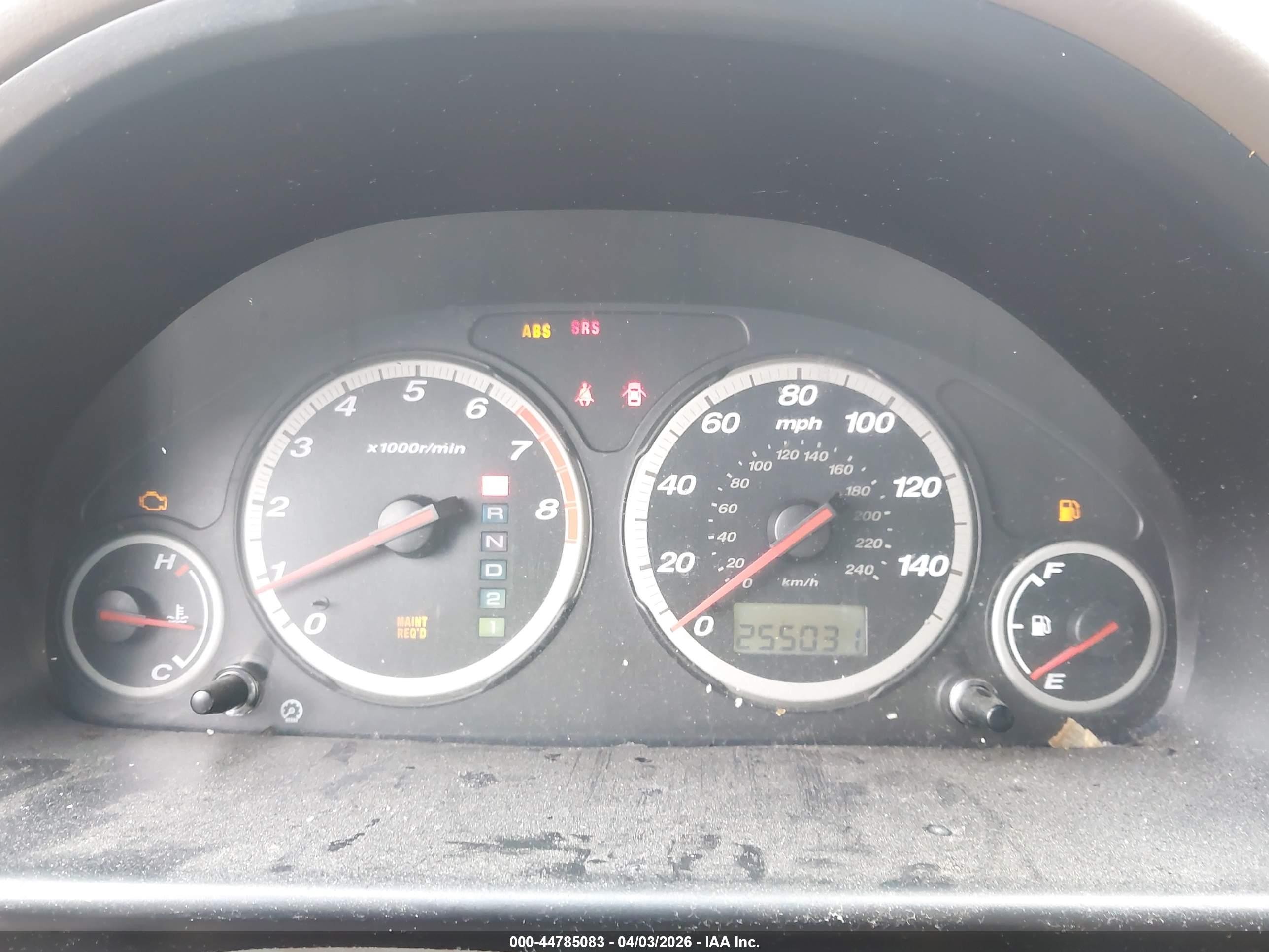 2002 Honda Cr-v Ex Red vin: JHLRD78892C070969