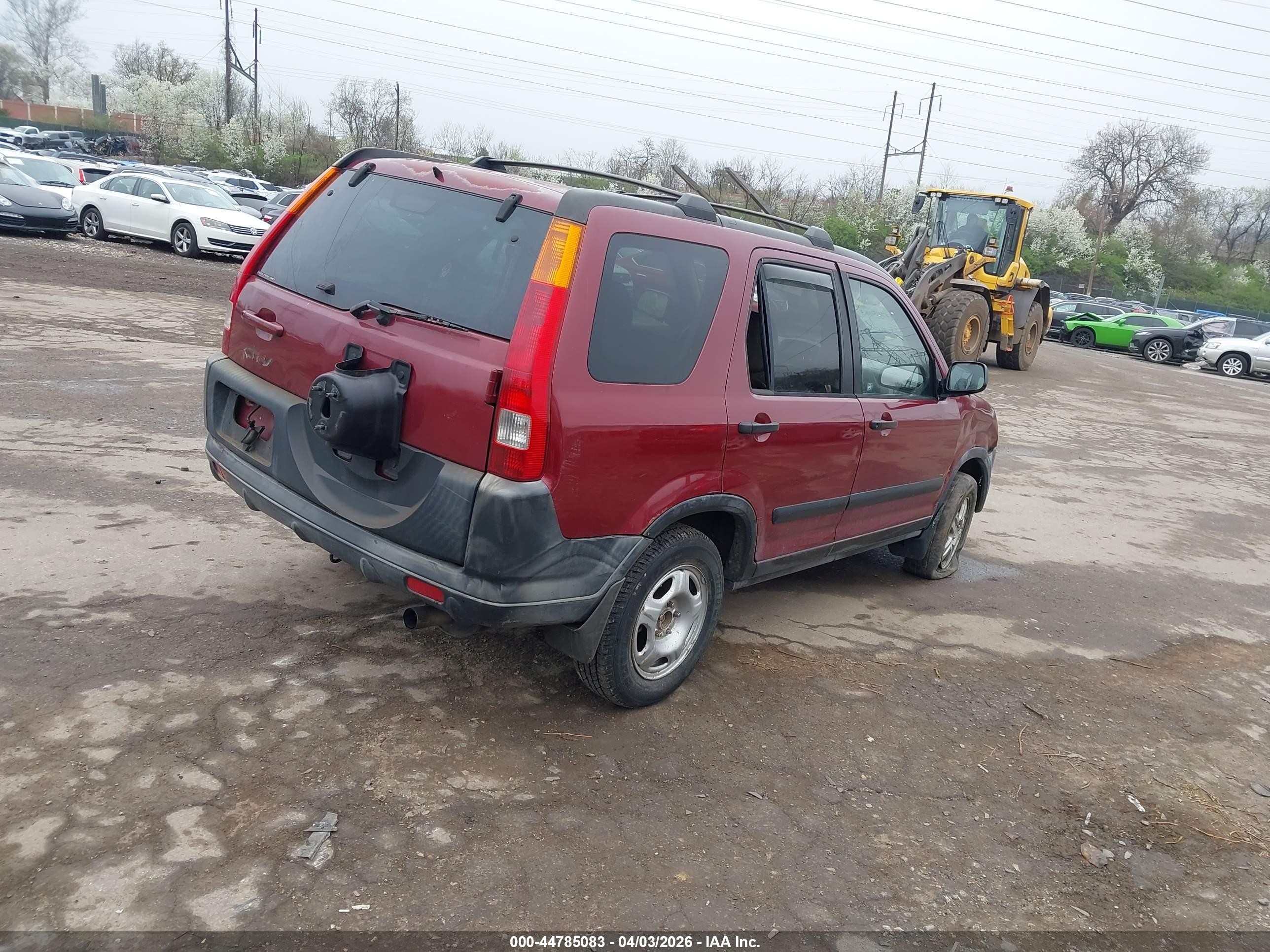 2002 Honda Cr-v Ex Red vin: JHLRD78892C070969