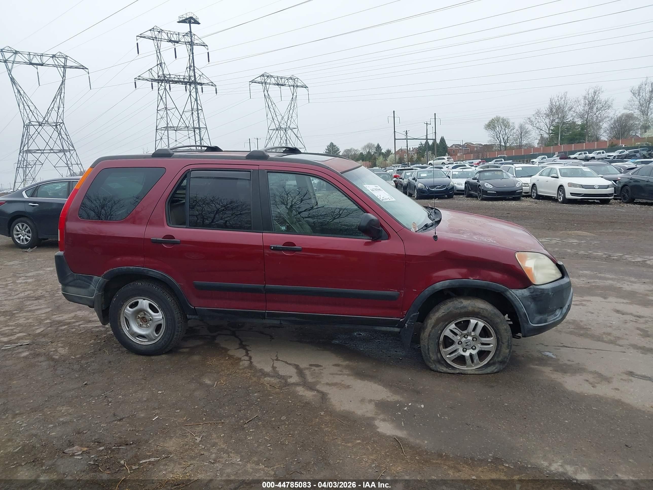 2002 Honda Cr-v Ex Red vin: JHLRD78892C070969