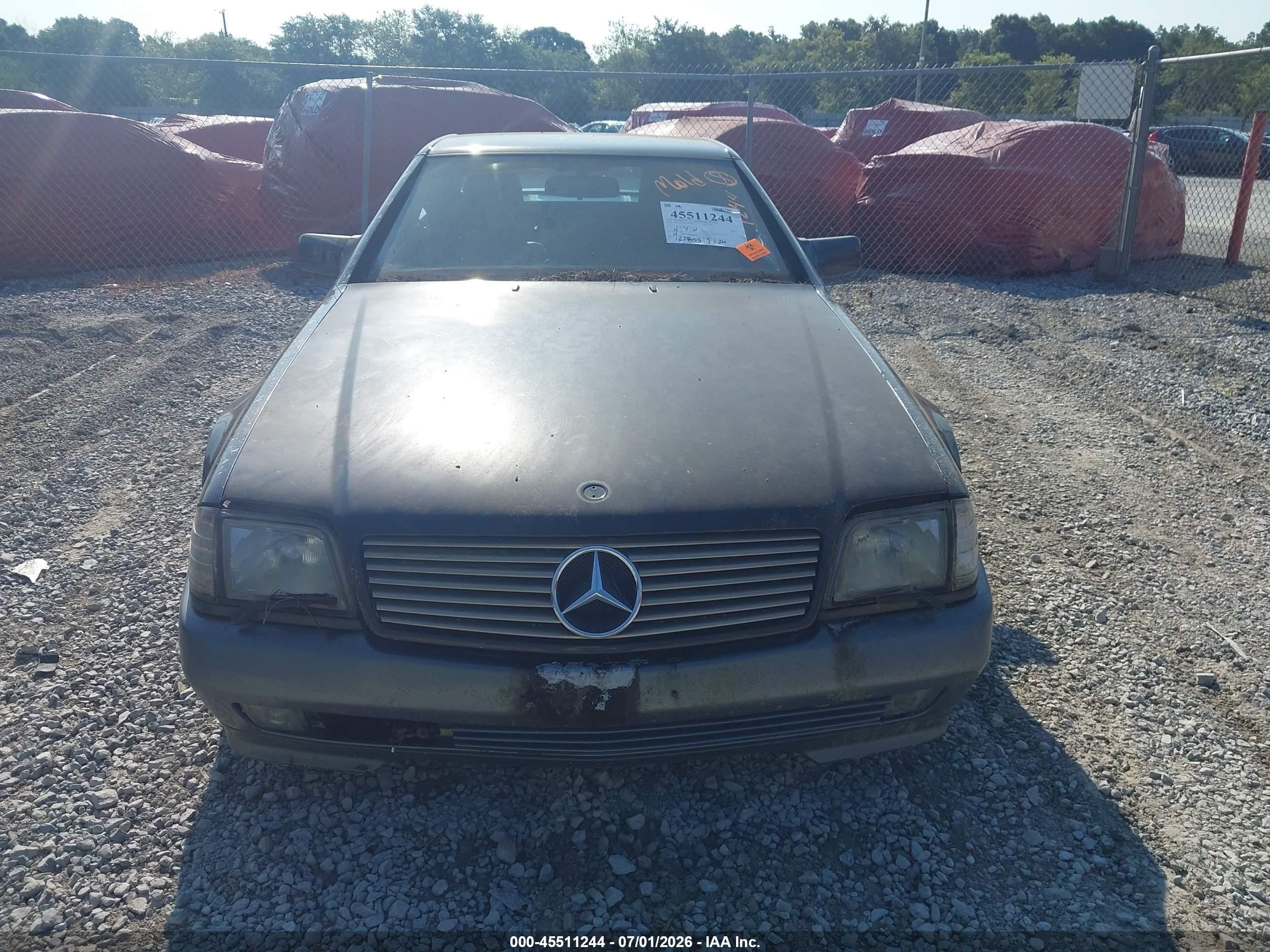 1992 Mercedes-benz 500 Sl Black vin: WDBFA66E1NF064998