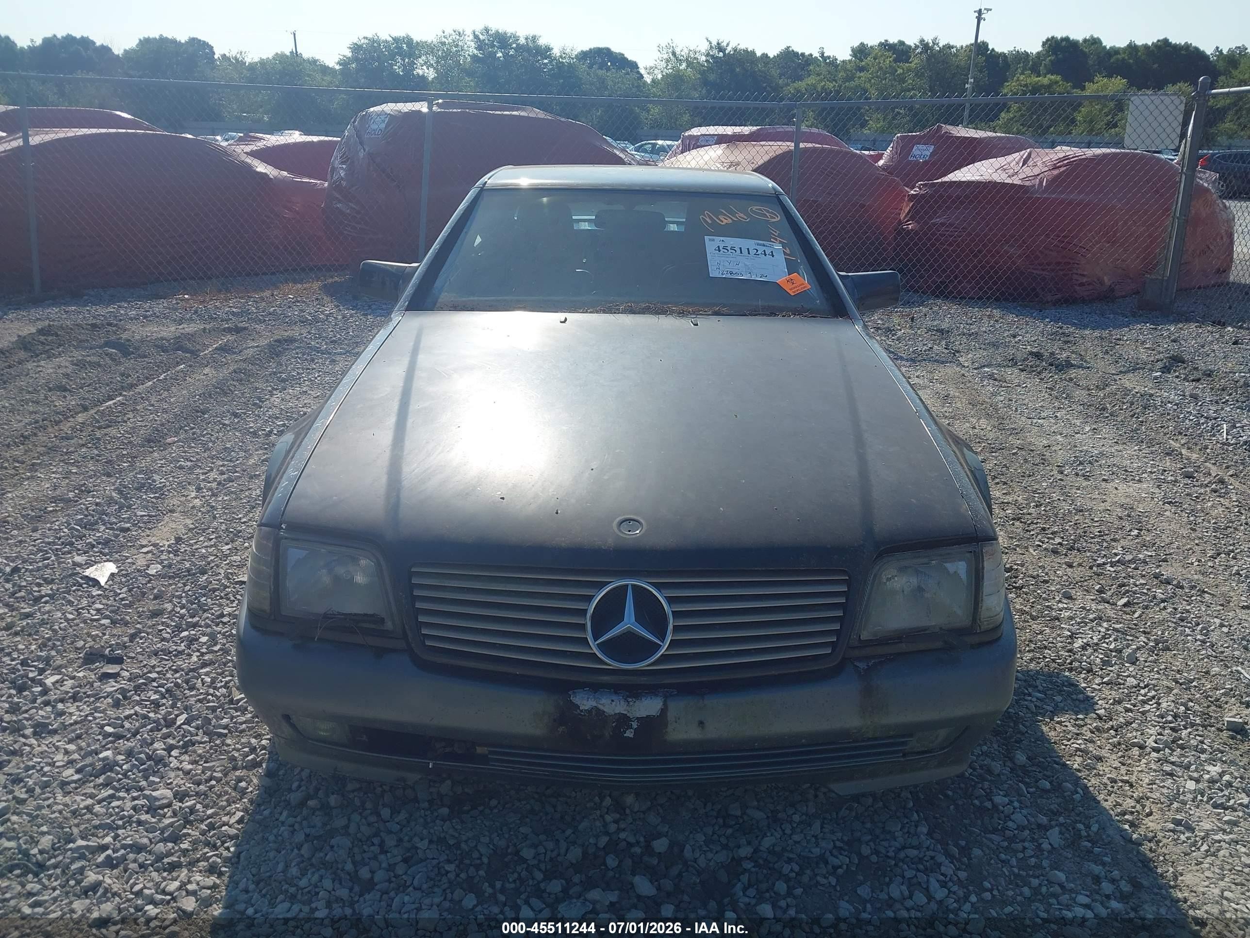 1992 Mercedes-benz 500 Sl Black vin: WDBFA66E1NF064998