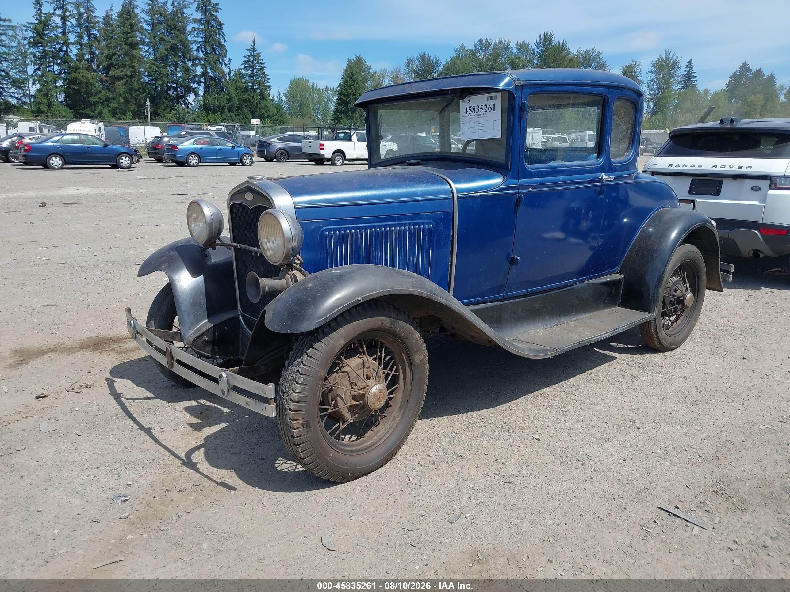 1970 Ford Model A Blue vin: 000000000A4734270