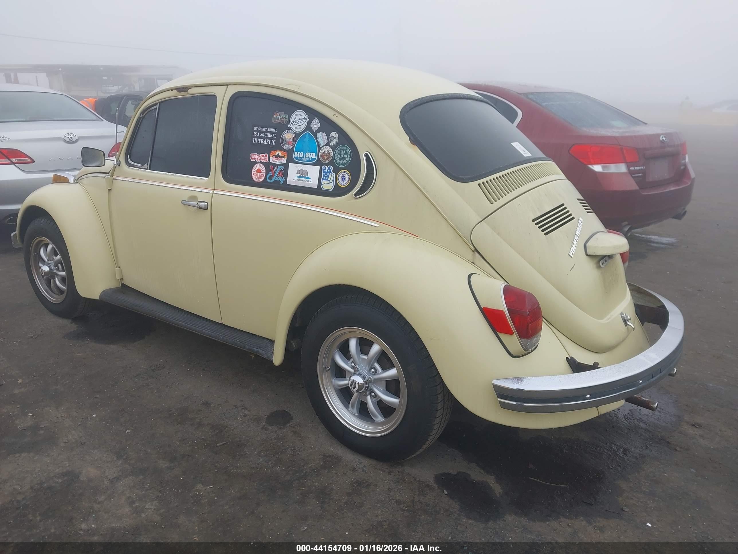 1971 Volkswagen Beetle   Yellow vin: 00000001112021096