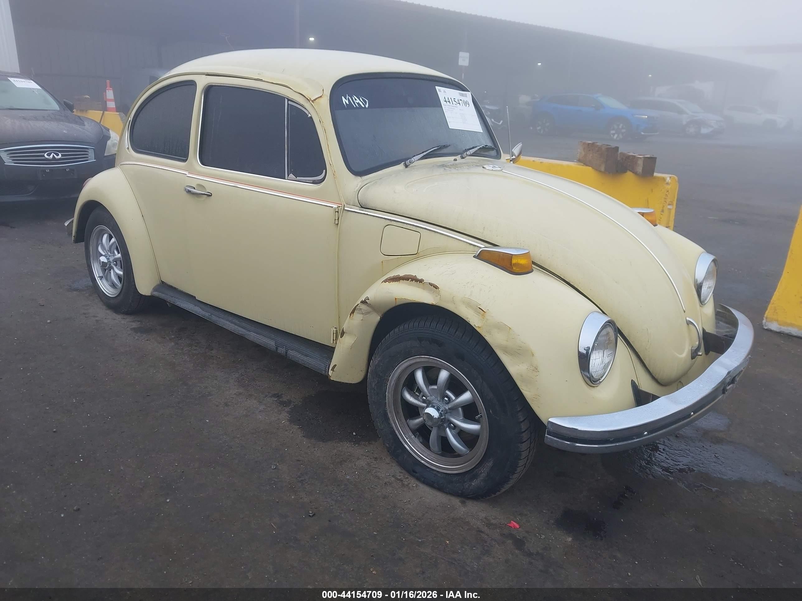 1971 Volkswagen Beetle   Yellow vin: 00000001112021096