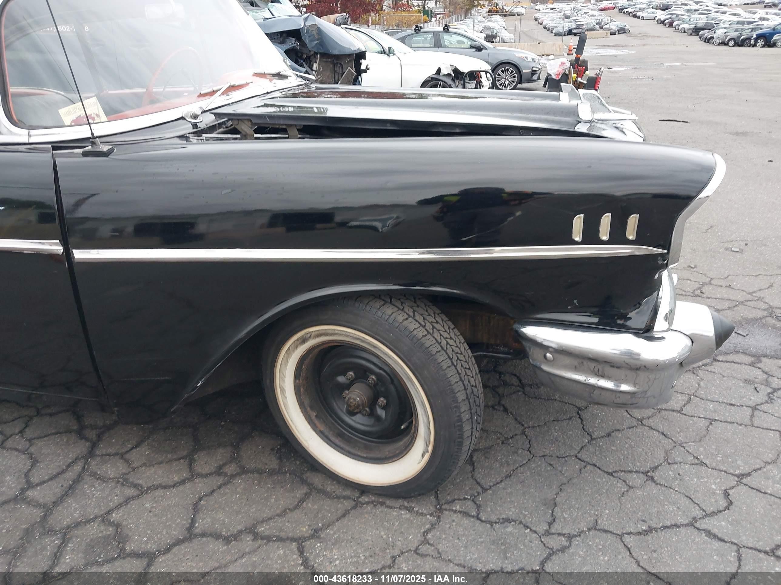 1957 Chevrolet Belair   Black vin: 0000000C57T268770