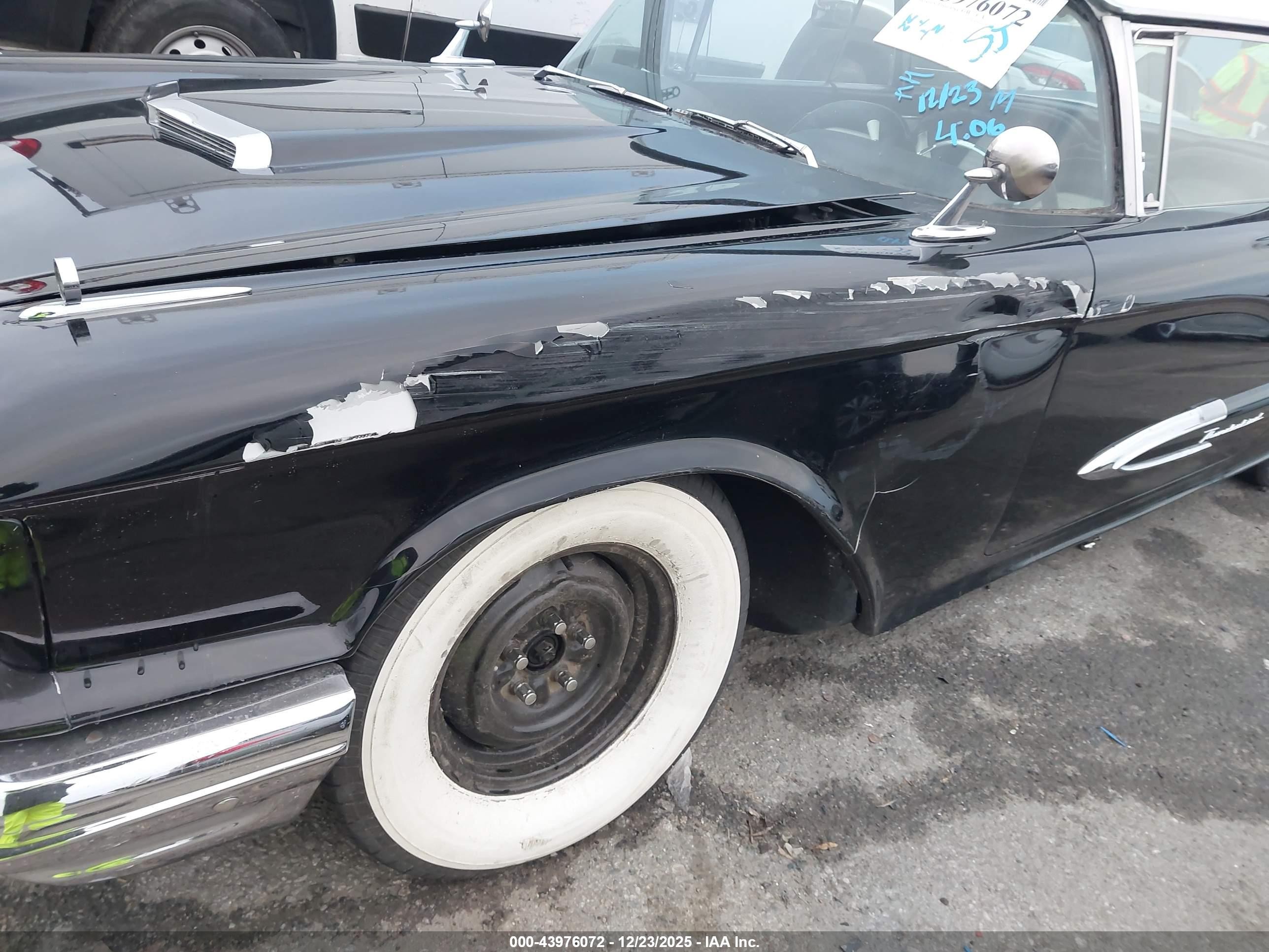 1959 Ford Thunderbird   Black vin: 0000000H9YH129560