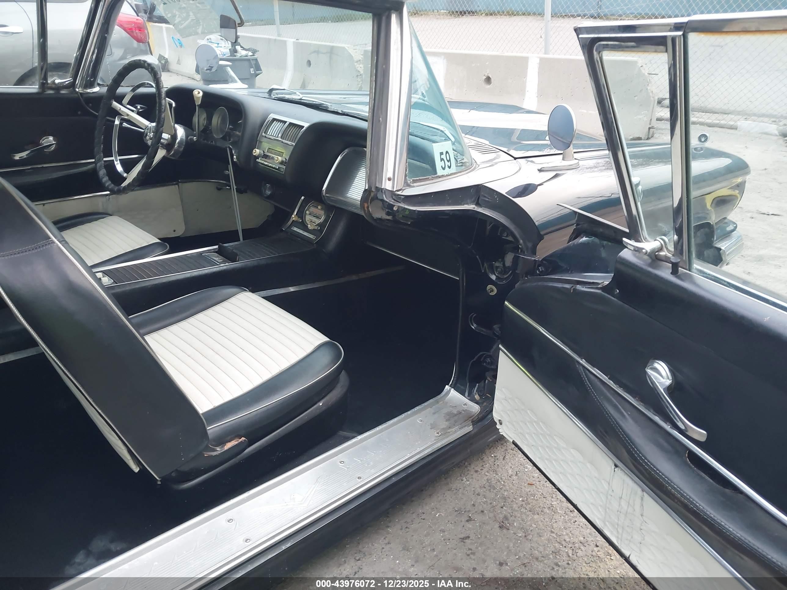 1959 Ford Thunderbird   Black vin: 0000000H9YH129560