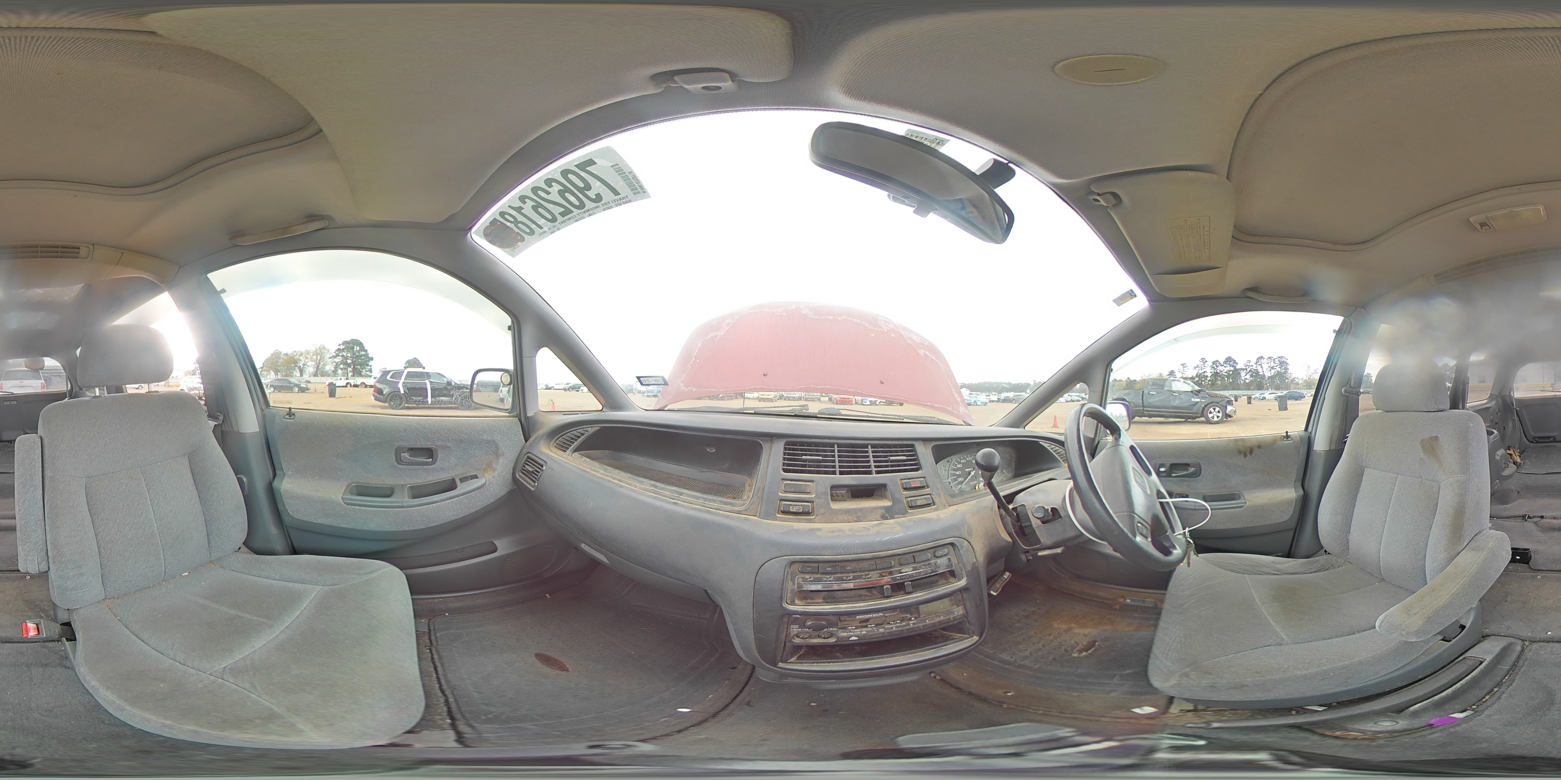 1996 Honda Odessey Exl Burgundy vin: RA11118626
