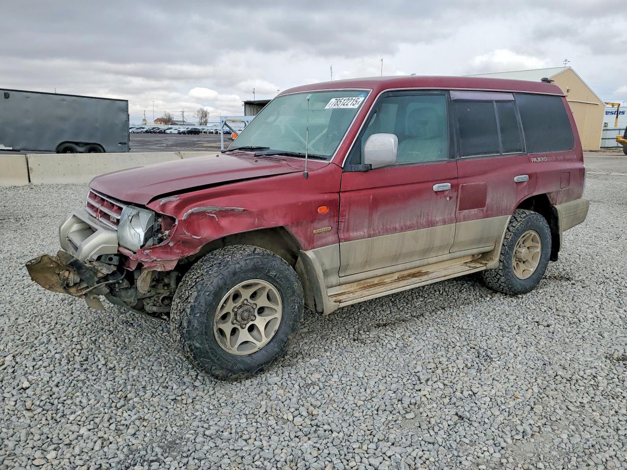 1997 Mitsubishi Montero Maroon vin: 0000000V454402164