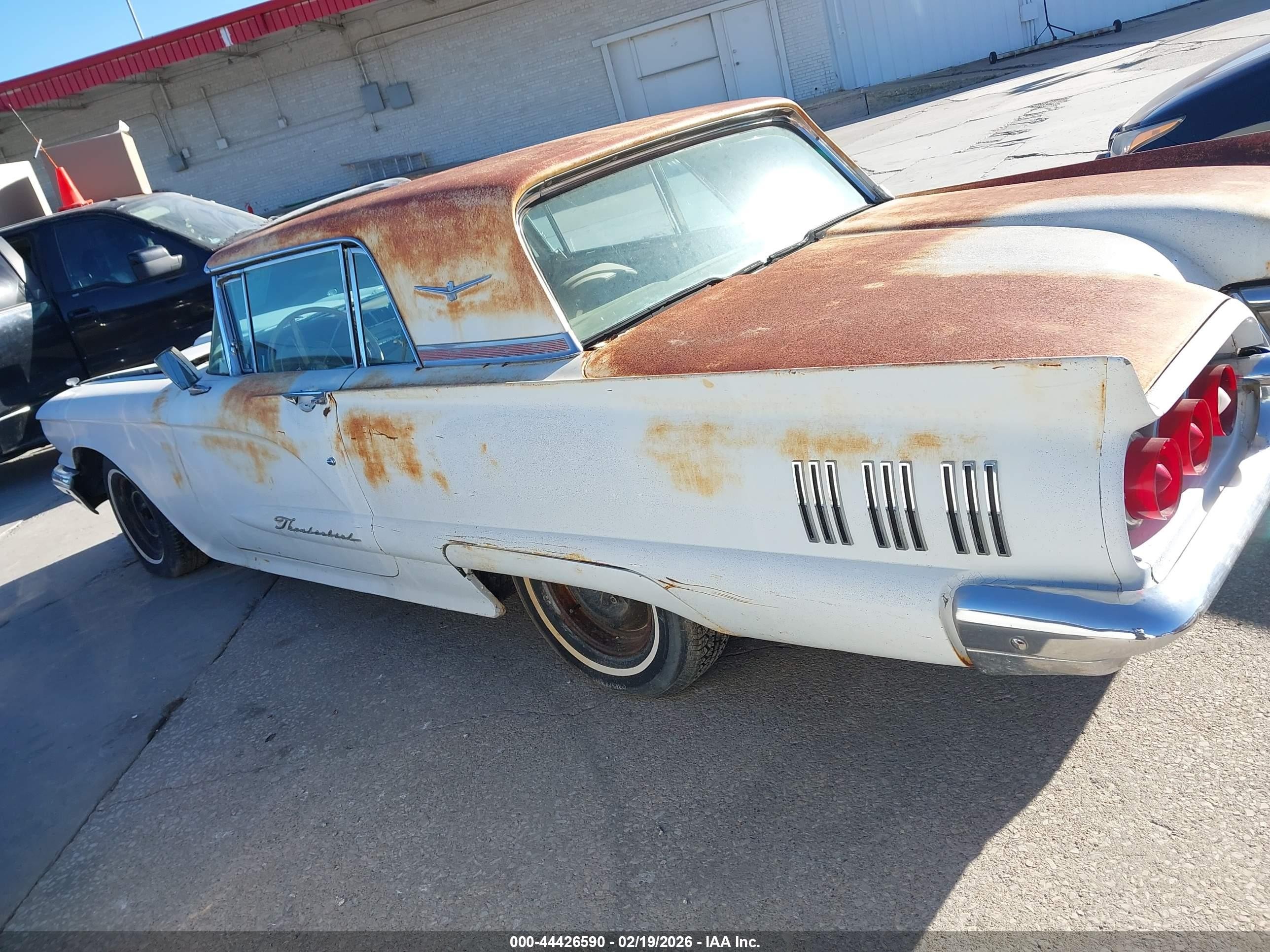 1960 Ford Thunderbird   White vin: 0000000Y71Y192808