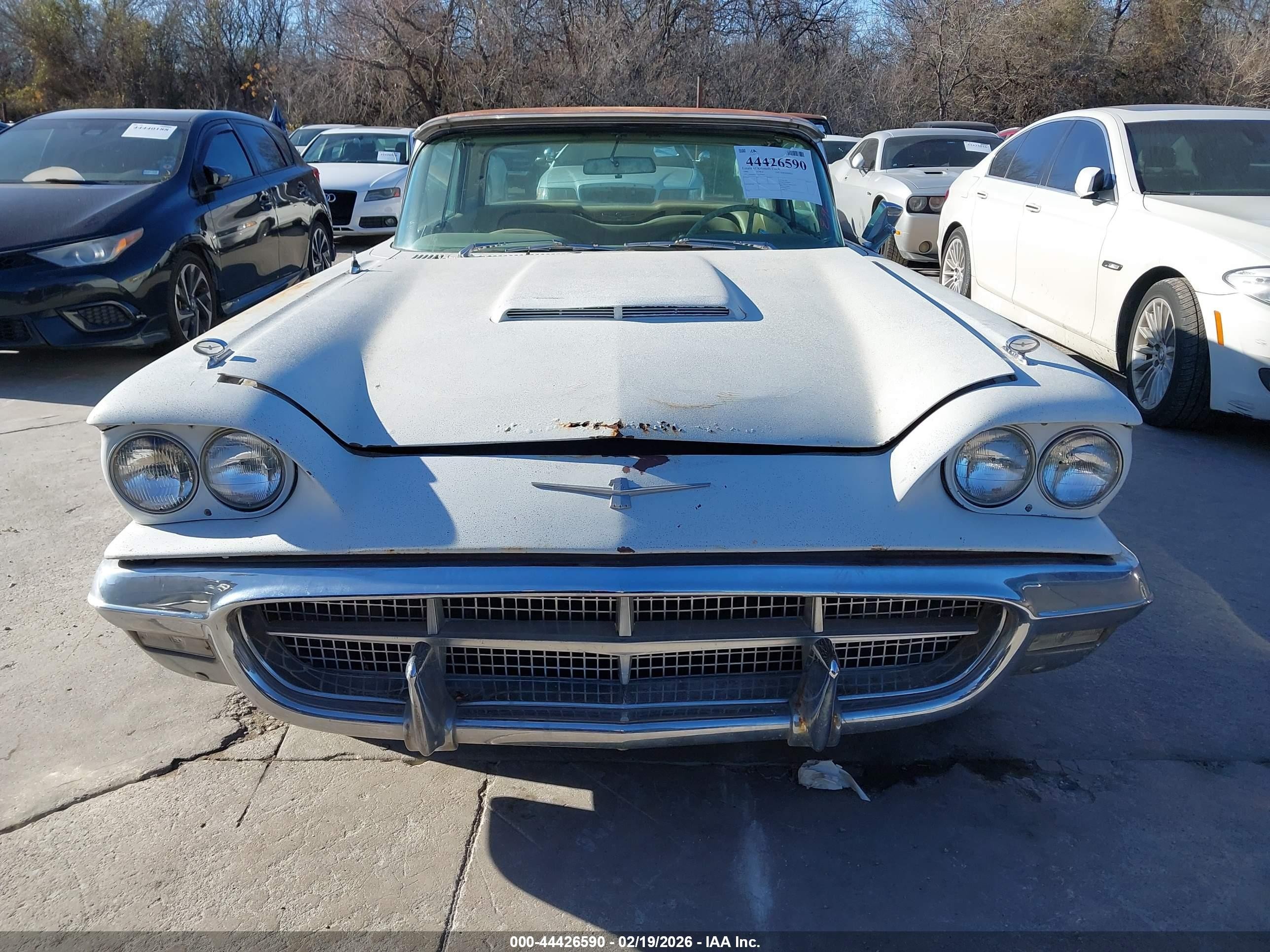 1960 Ford Thunderbird   White vin: 0000000Y71Y192808