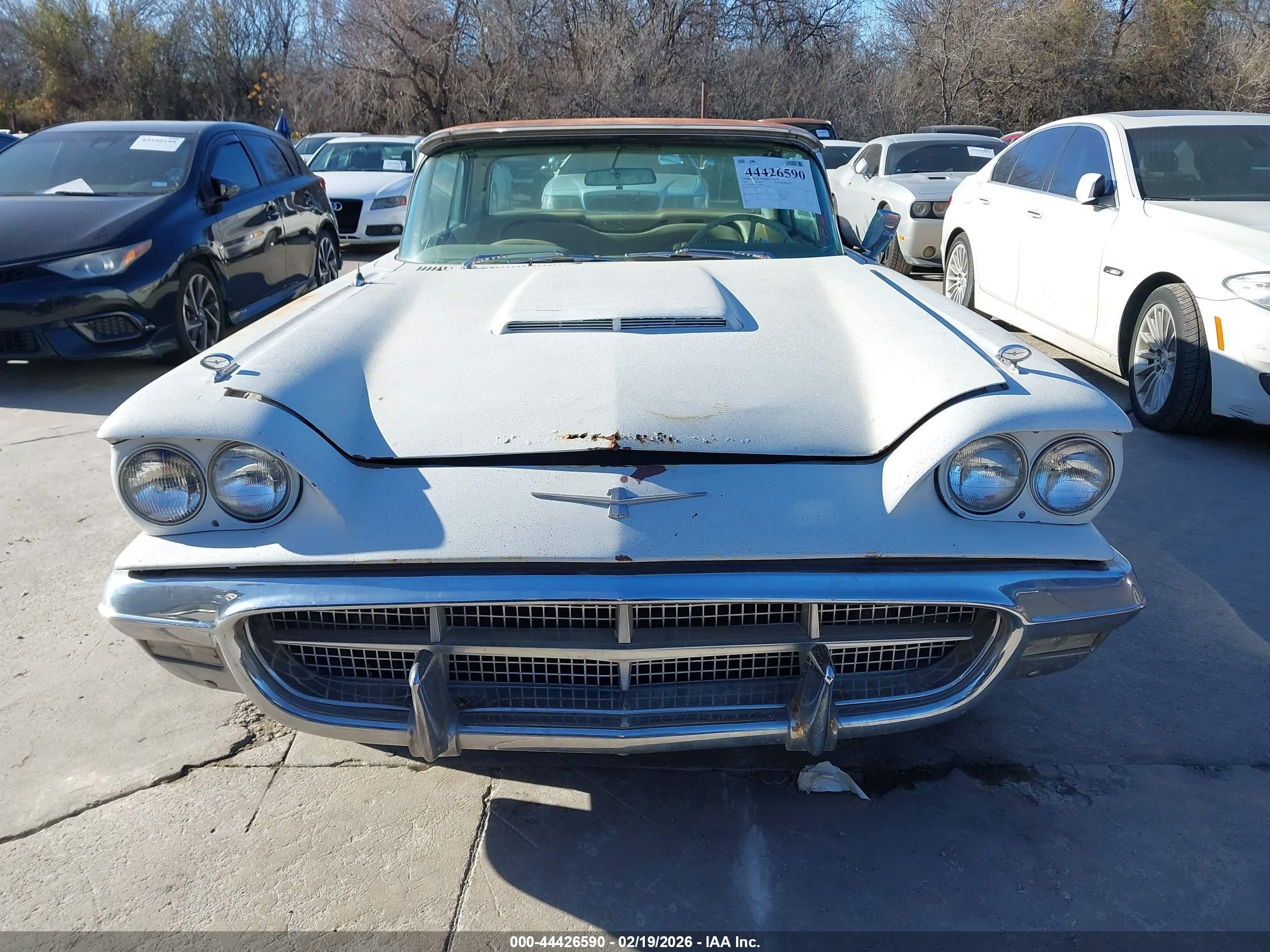 1960 Ford Thunderbird   White vin: 0000000Y71Y192808