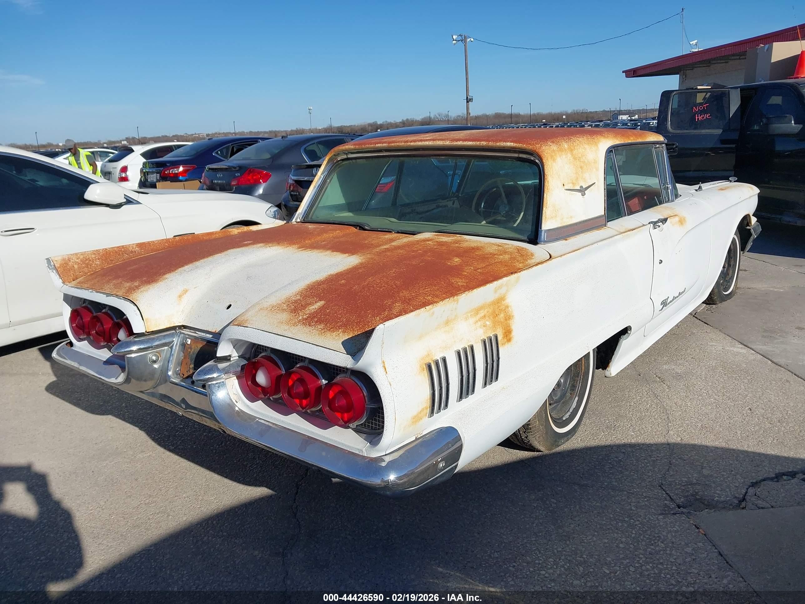 1960 Ford Thunderbird   White vin: 0000000Y71Y192808