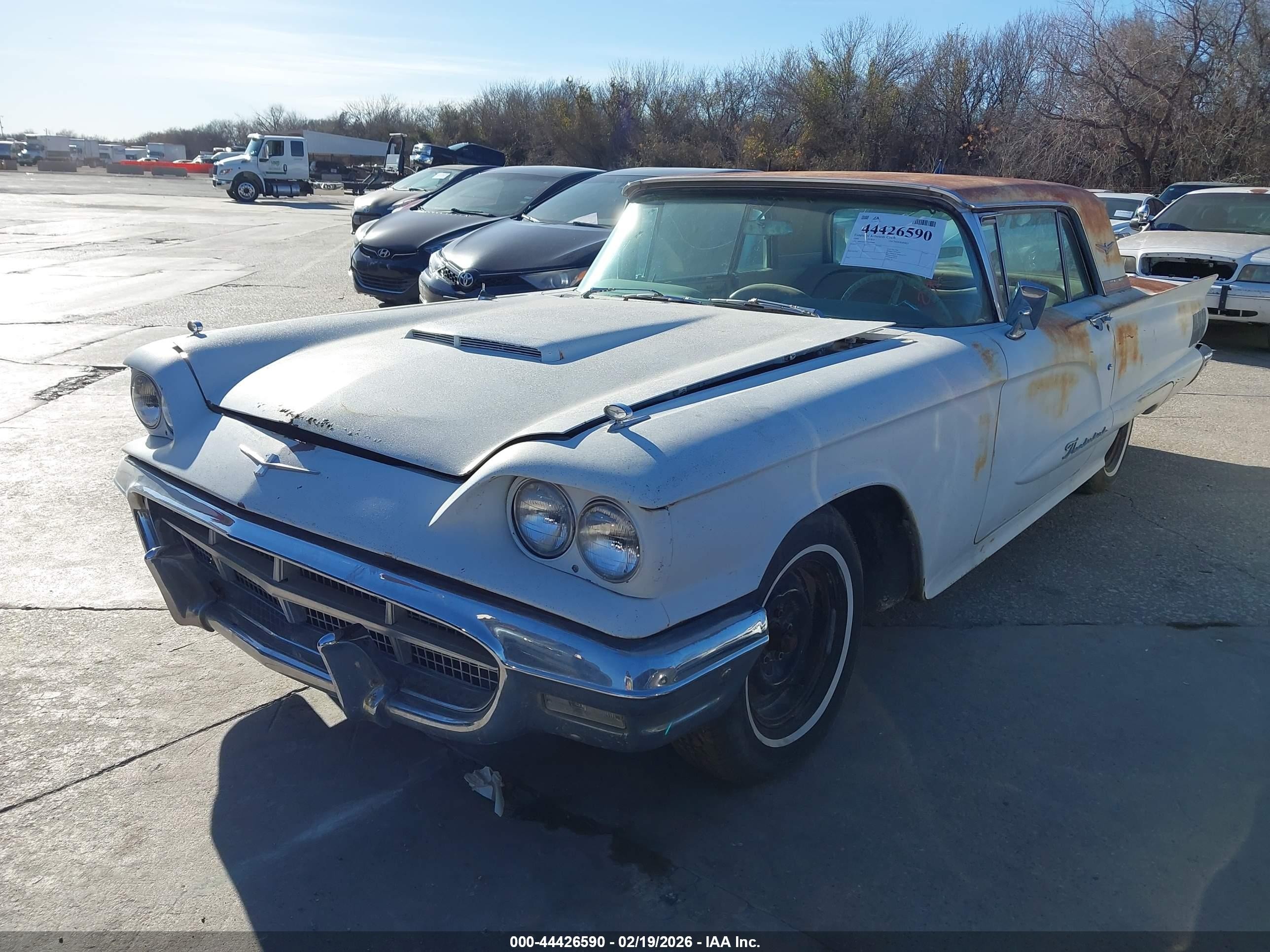 1960 Ford Thunderbird   White vin: 0000000Y71Y192808
