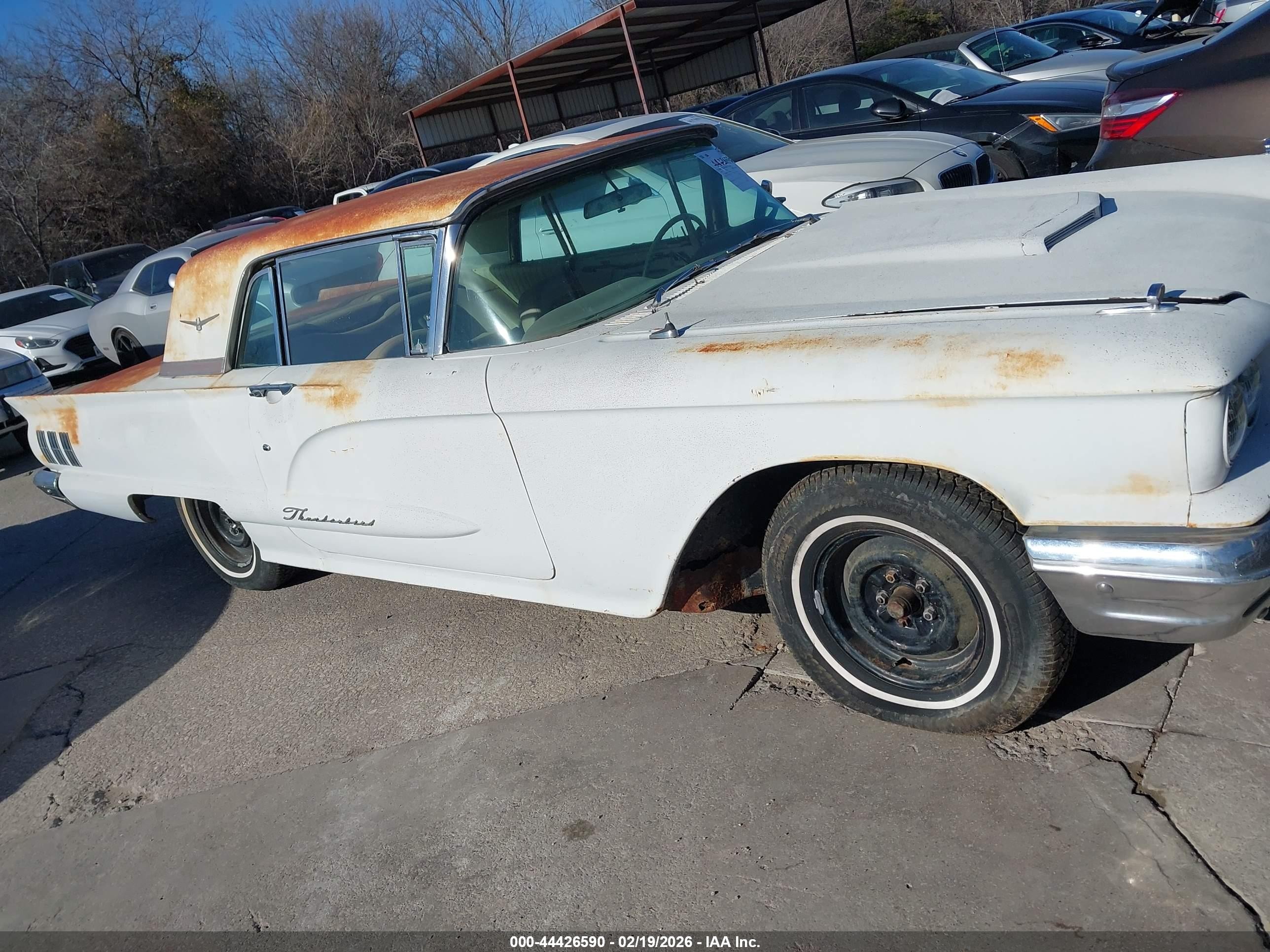 1960 Ford Thunderbird   White vin: 0000000Y71Y192808