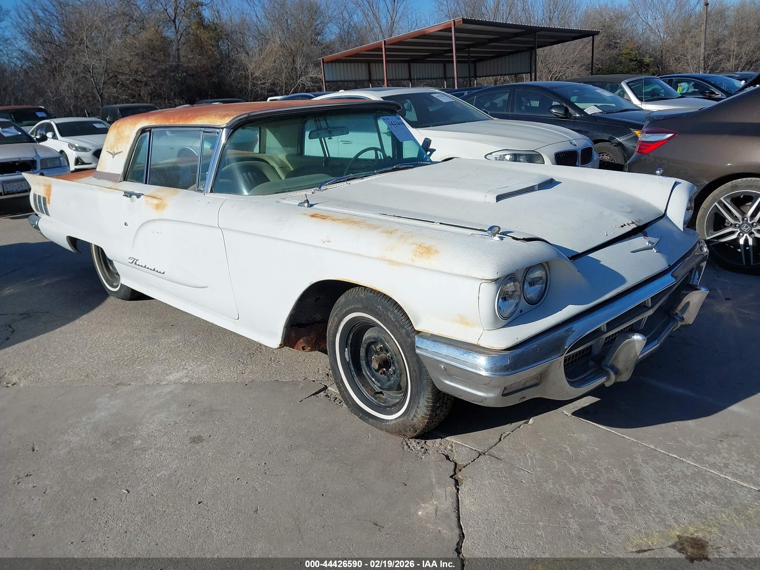 1960 Ford Thunderbird   White vin: 0000000Y71Y192808