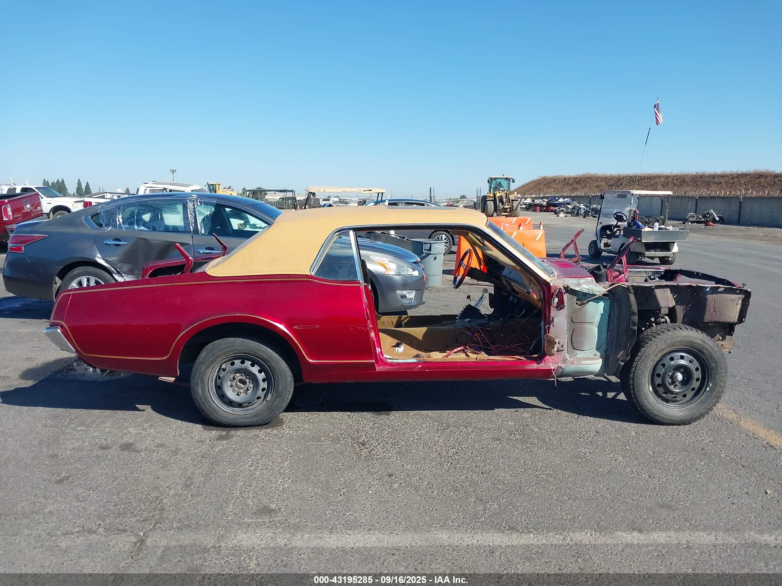 1967 Mercury Cougar   Темно-бордовый vin: 7F91C629927      
