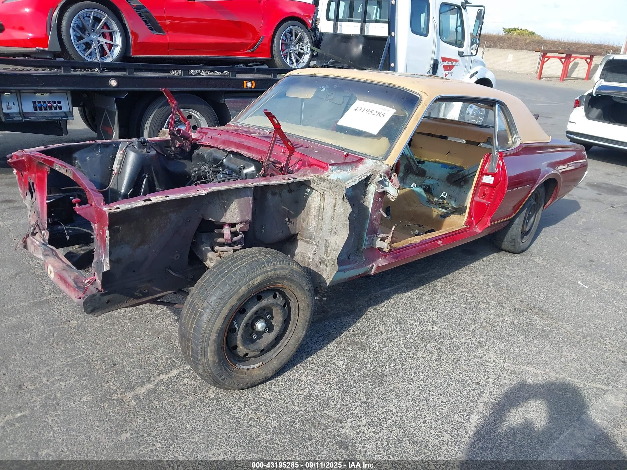 1967 Mercury Cougar   Темно-бордовый vin: 7F91C629927      