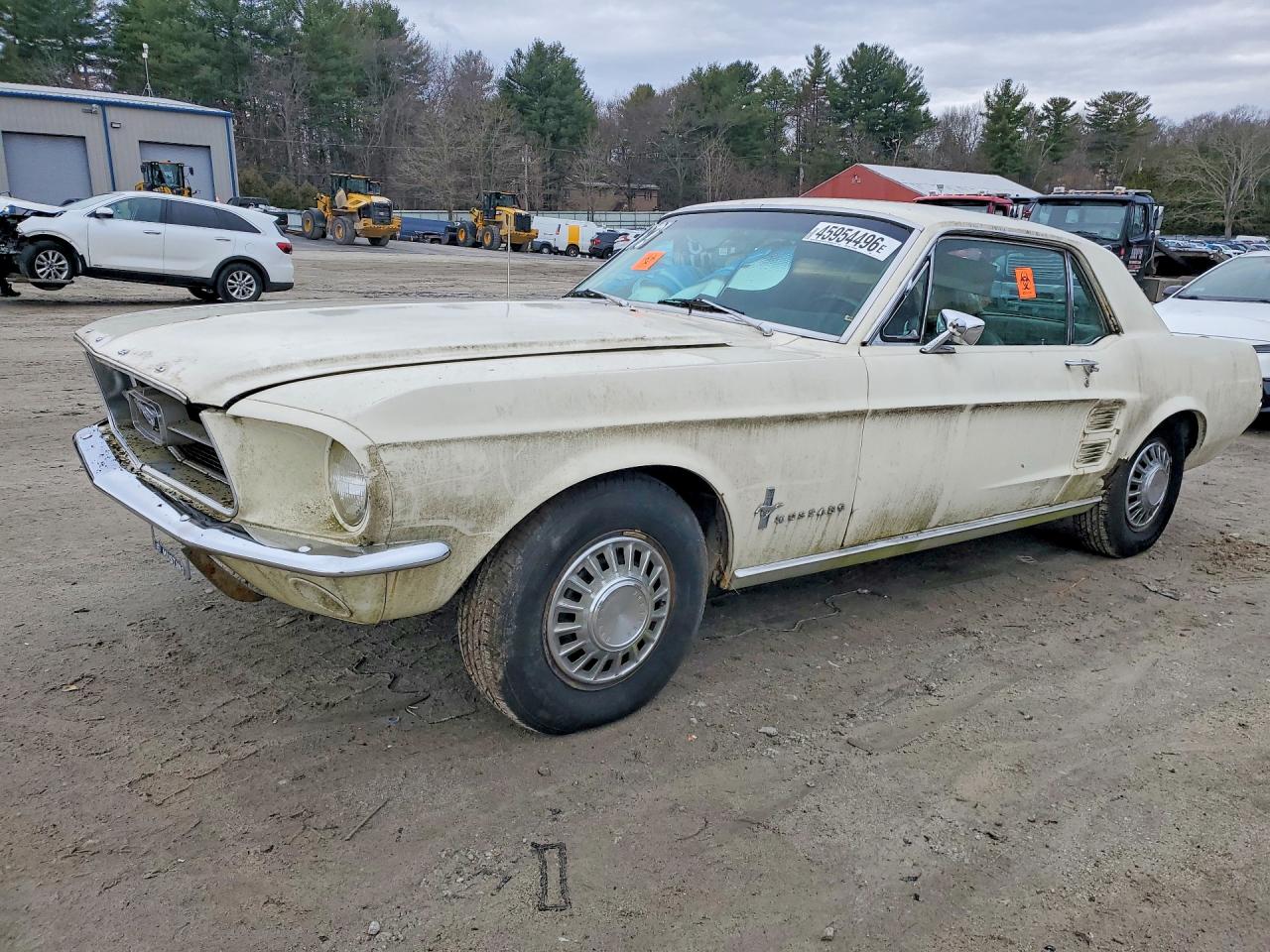 1967 Ford Mustang Beige vin: 0000007R01C113697