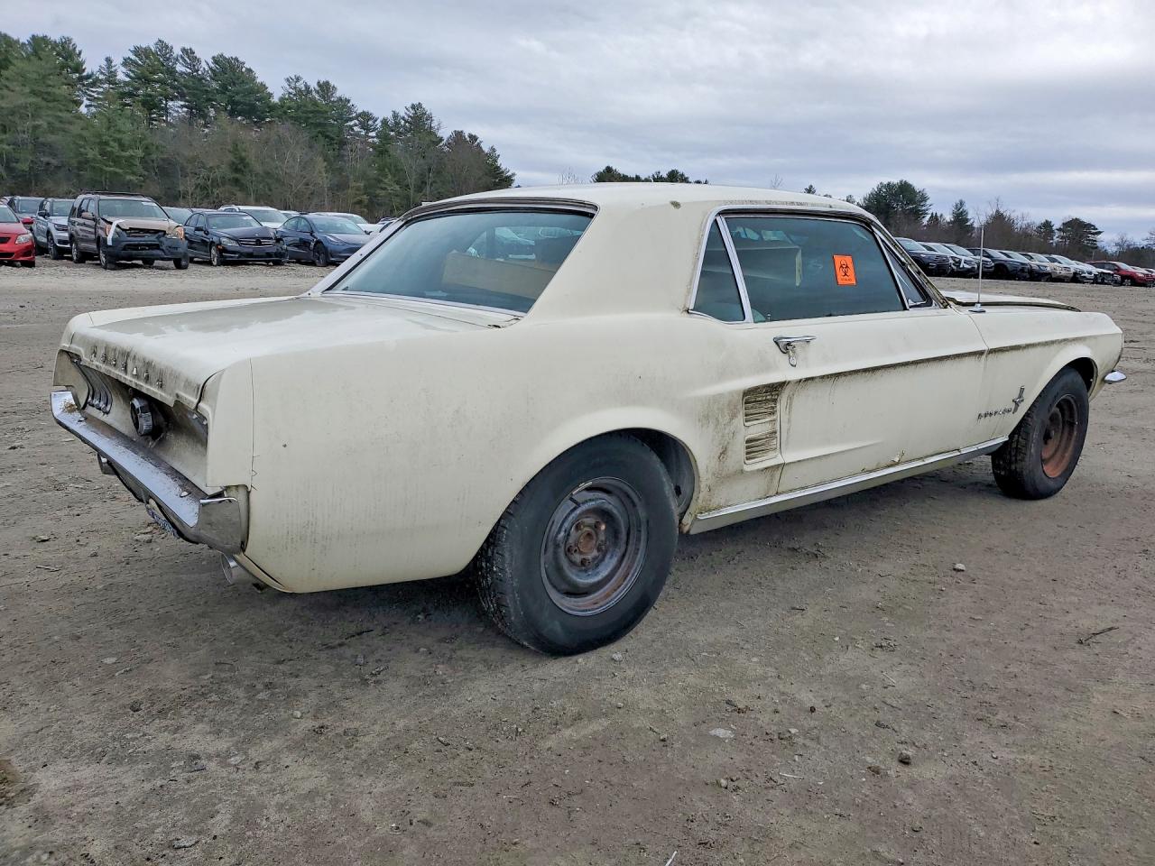1967 Ford Mustang Beige vin: 0000007R01C113697