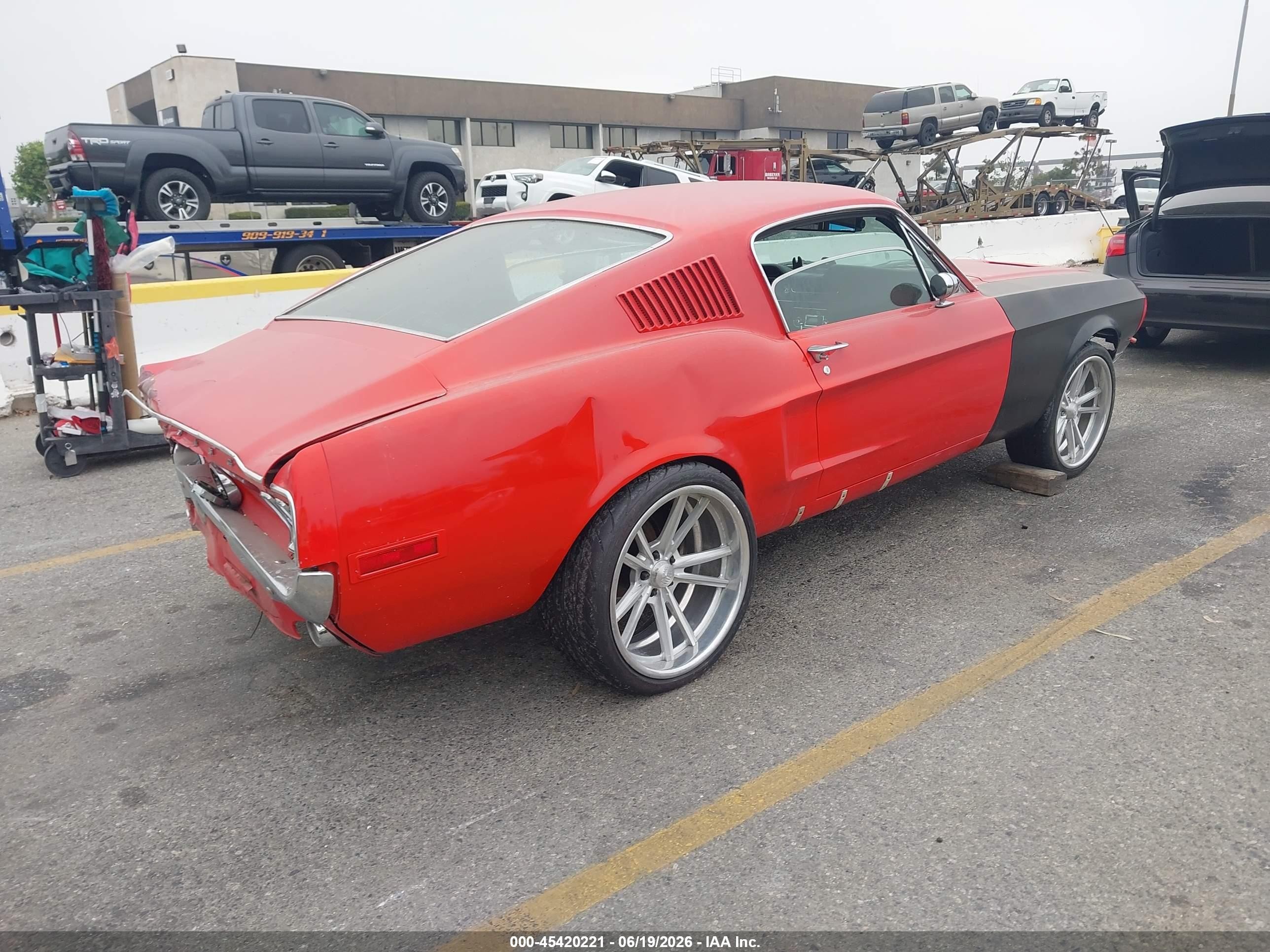 1968 Ford Mustang   Red vin: 0000008T02C107097