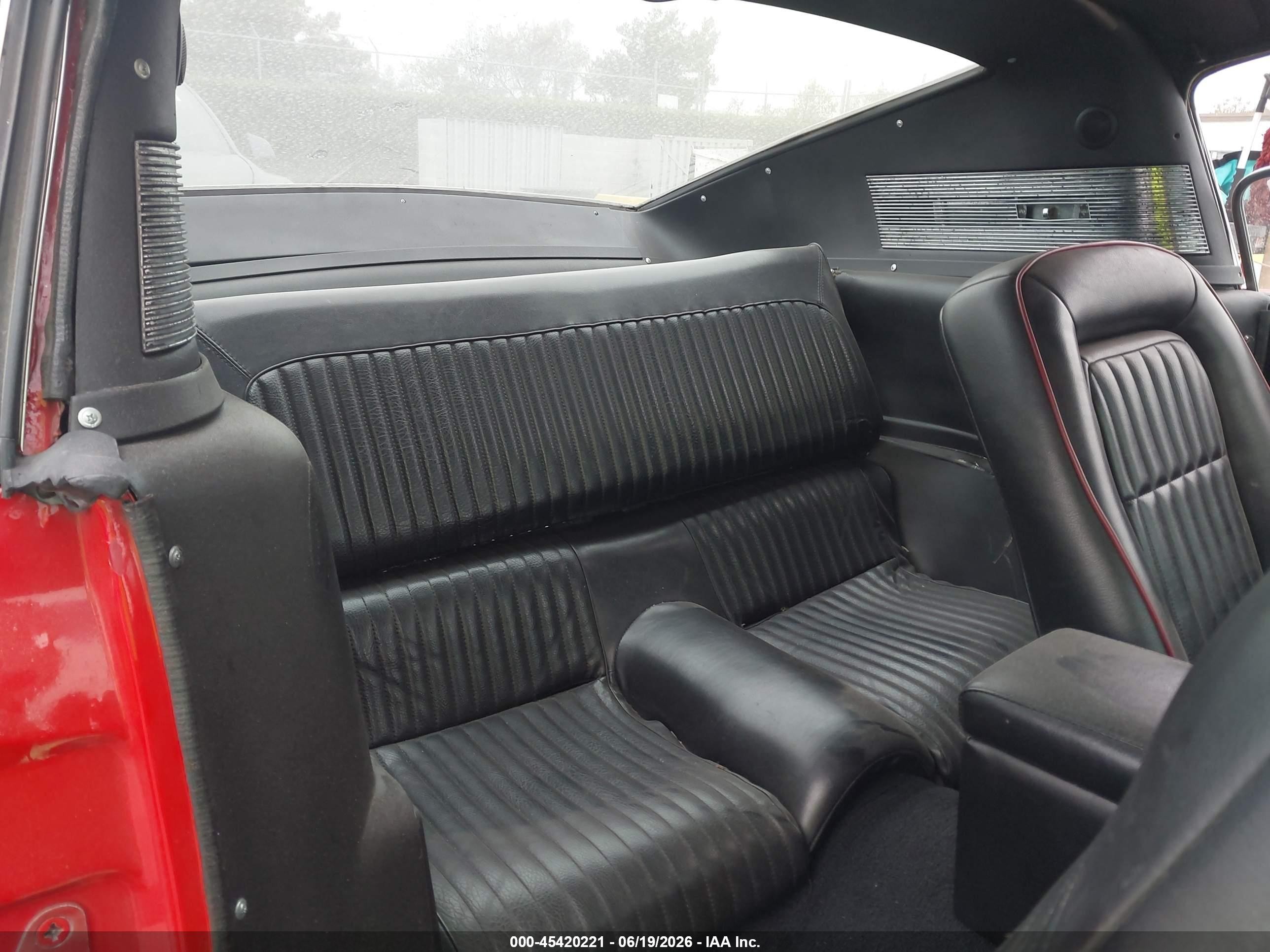 1968 Ford Mustang   Red vin: 0000008T02C107097
