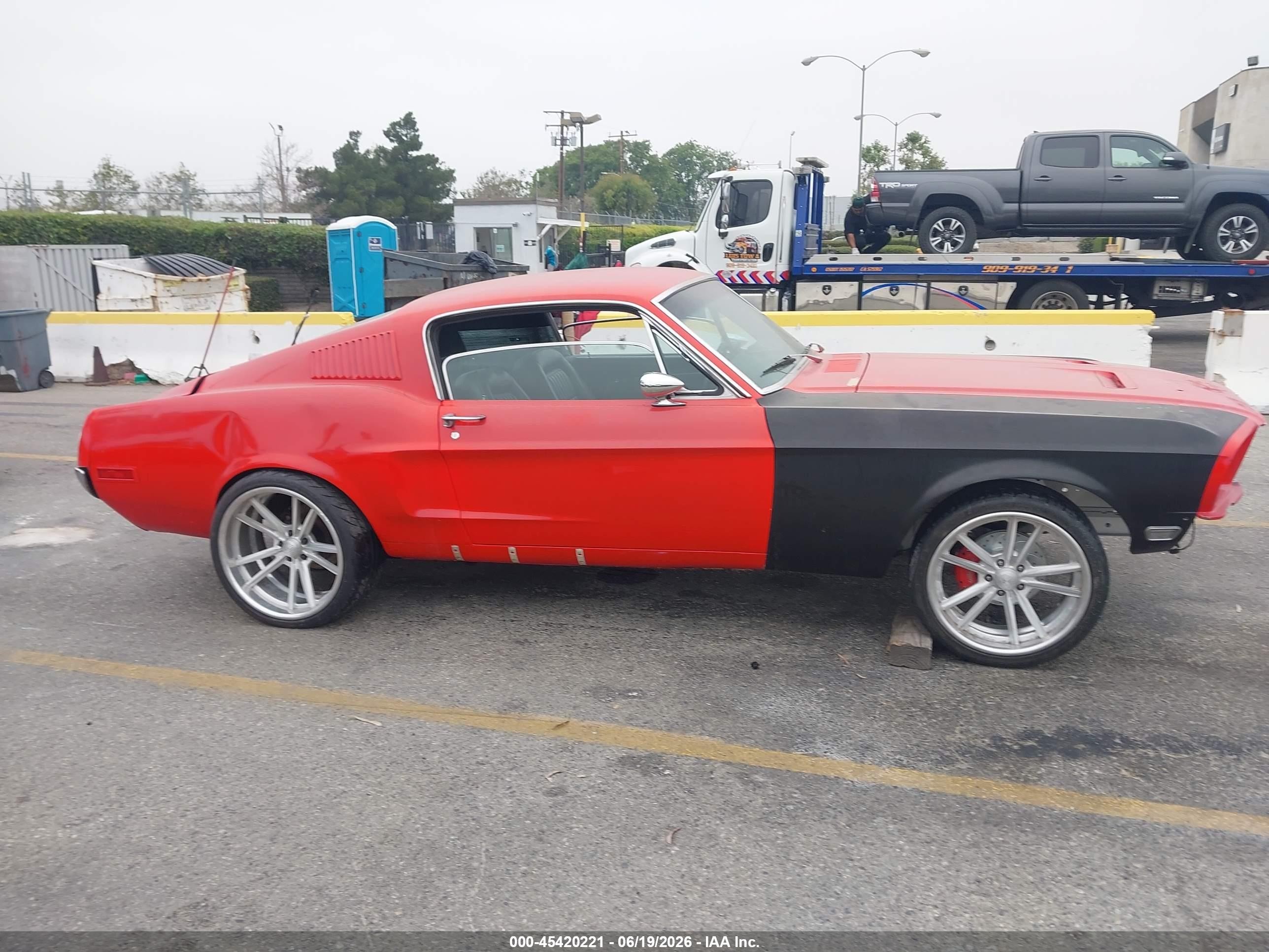 1968 Ford Mustang   Red vin: 0000008T02C107097
