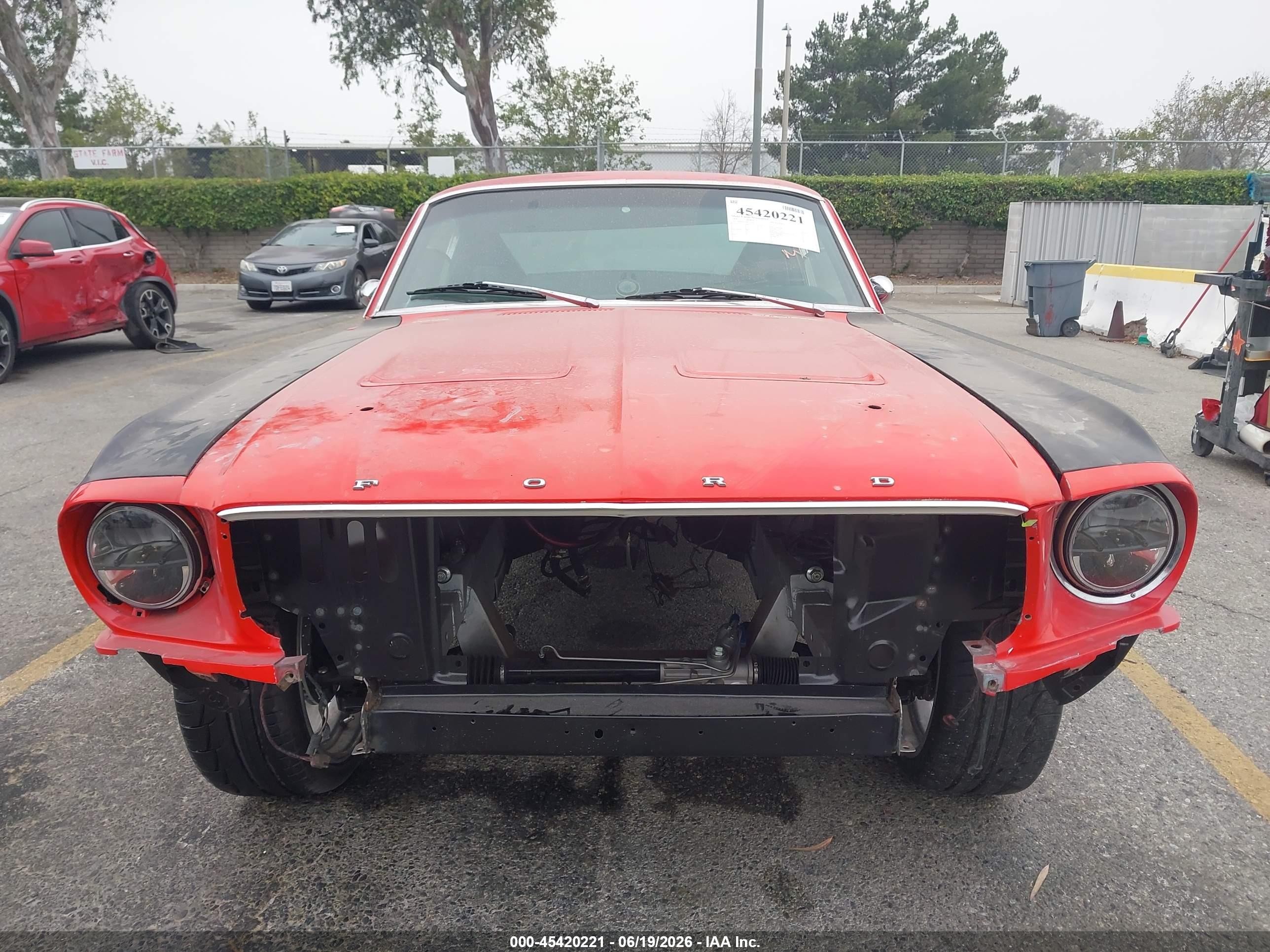1968 Ford Mustang   Red vin: 0000008T02C107097
