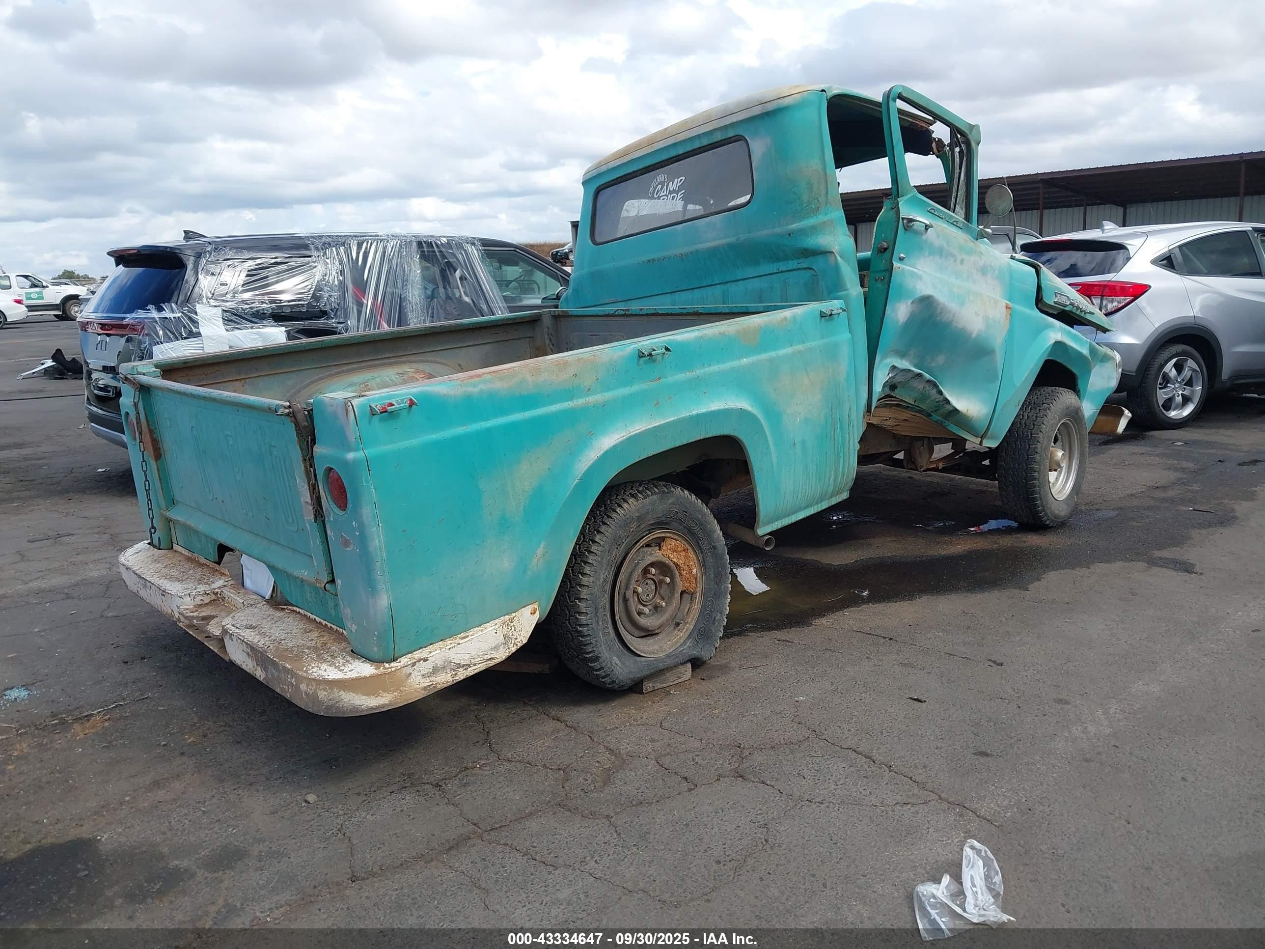 1960 Ford F100   Teal vin: 000000F10J0R33000