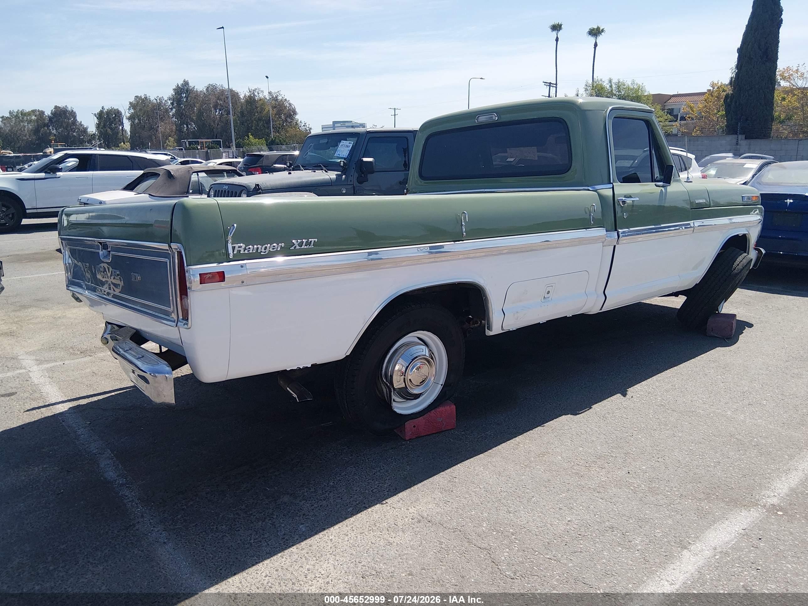 1971 Ford F250   Green vin: 000000F25HRK28156