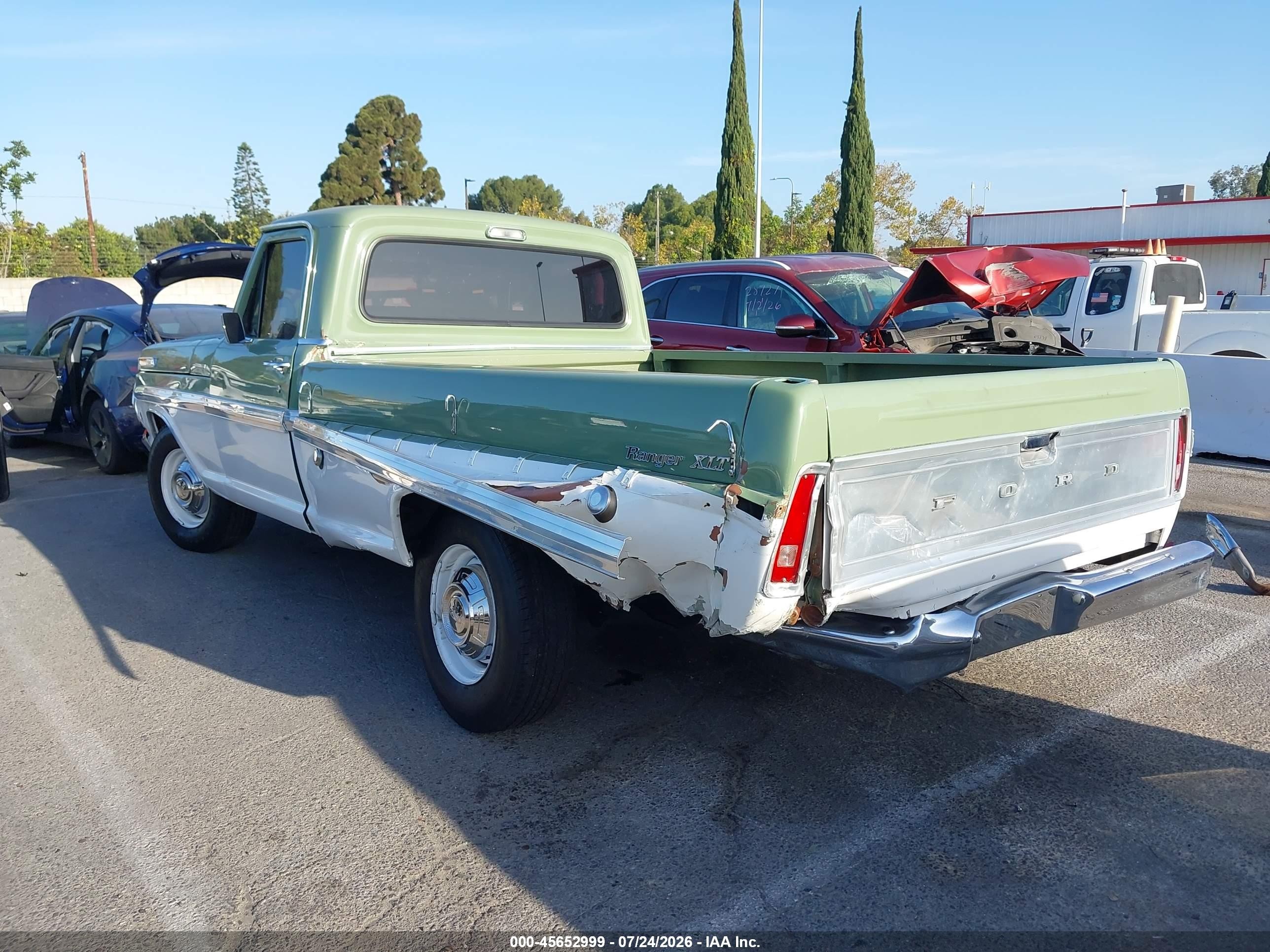 1971 Ford F250   Green vin: 000000F25HRK28156