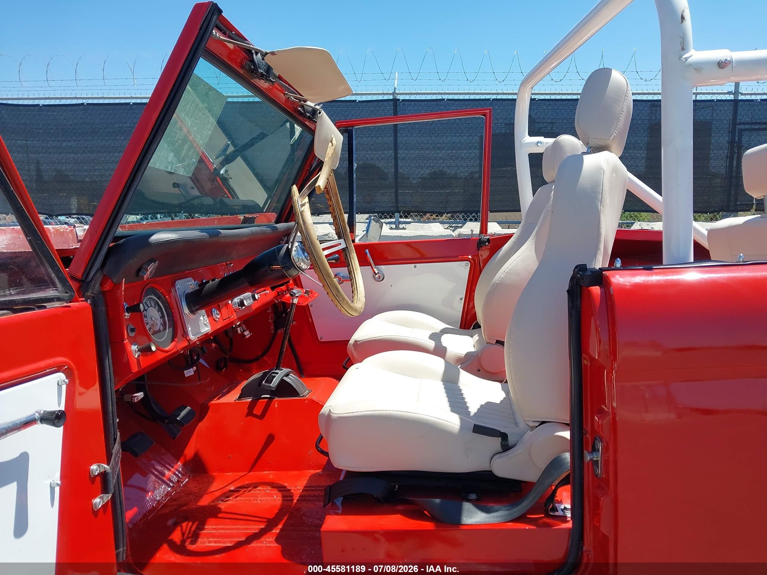 1967 Ford Bronco   Красный vin: 000000U15FLA15385
