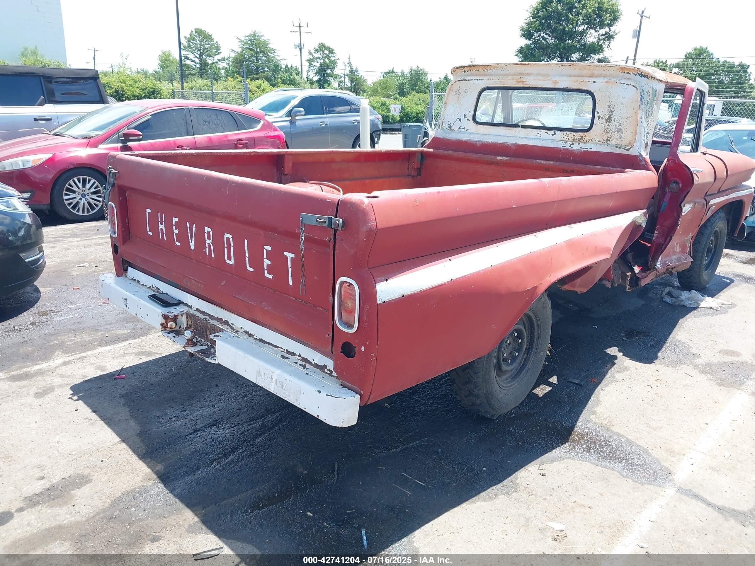 1966 Chev C10   Red vin: 00000C1546B123017