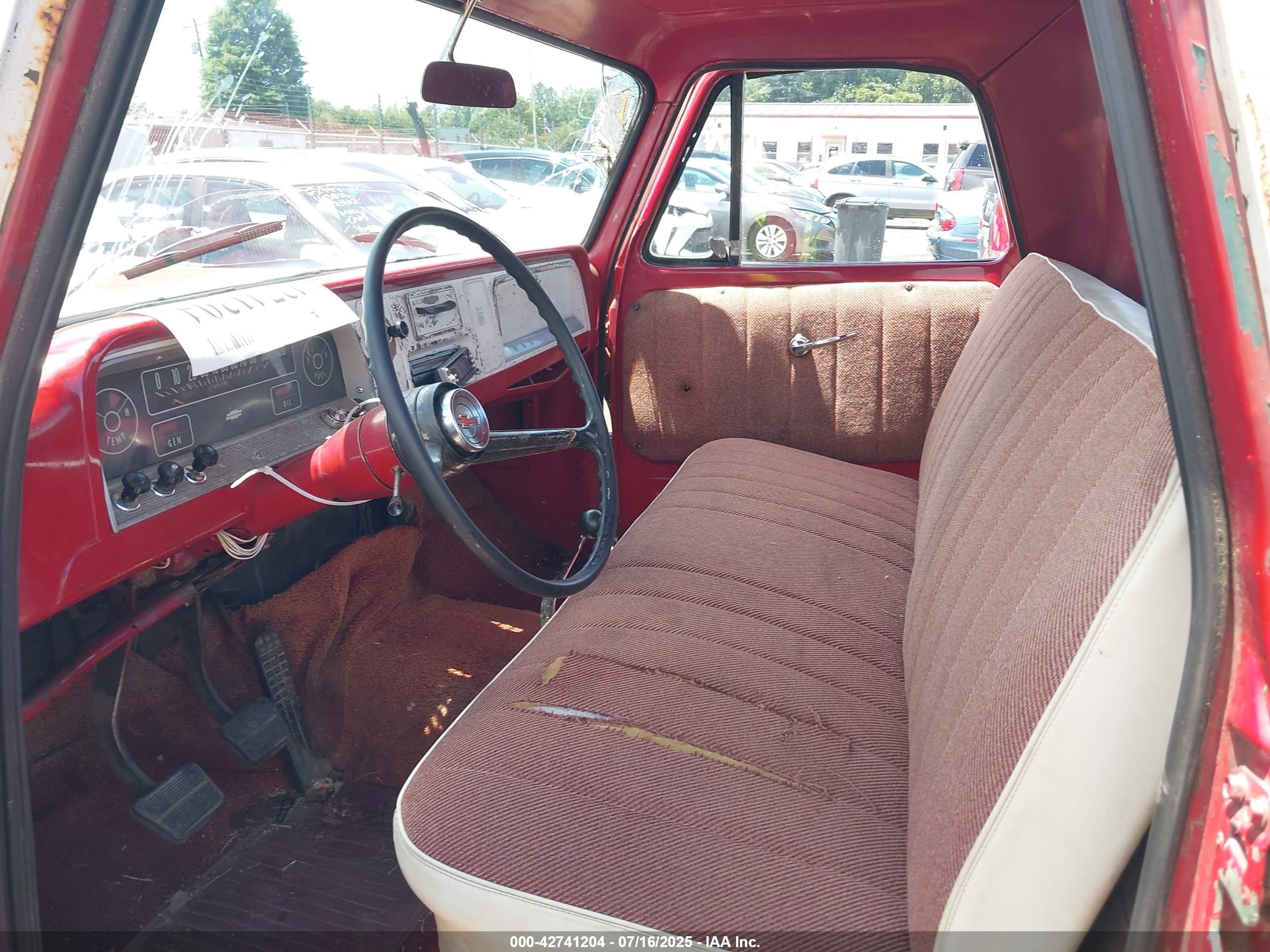 1966 Chev C10   Red vin: 00000C1546B123017