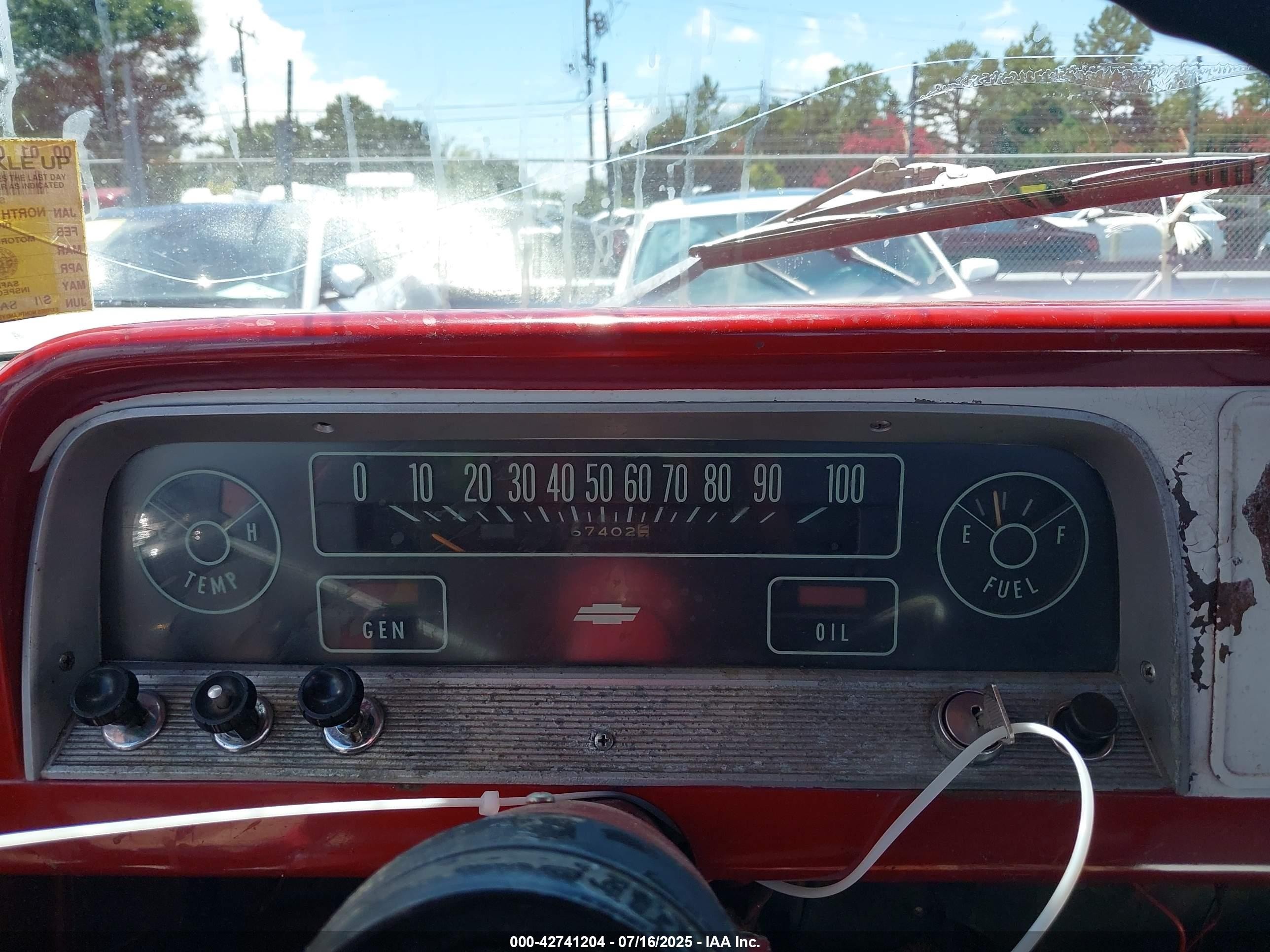 1966 Chev C10   Red vin: 00000C1546B123017