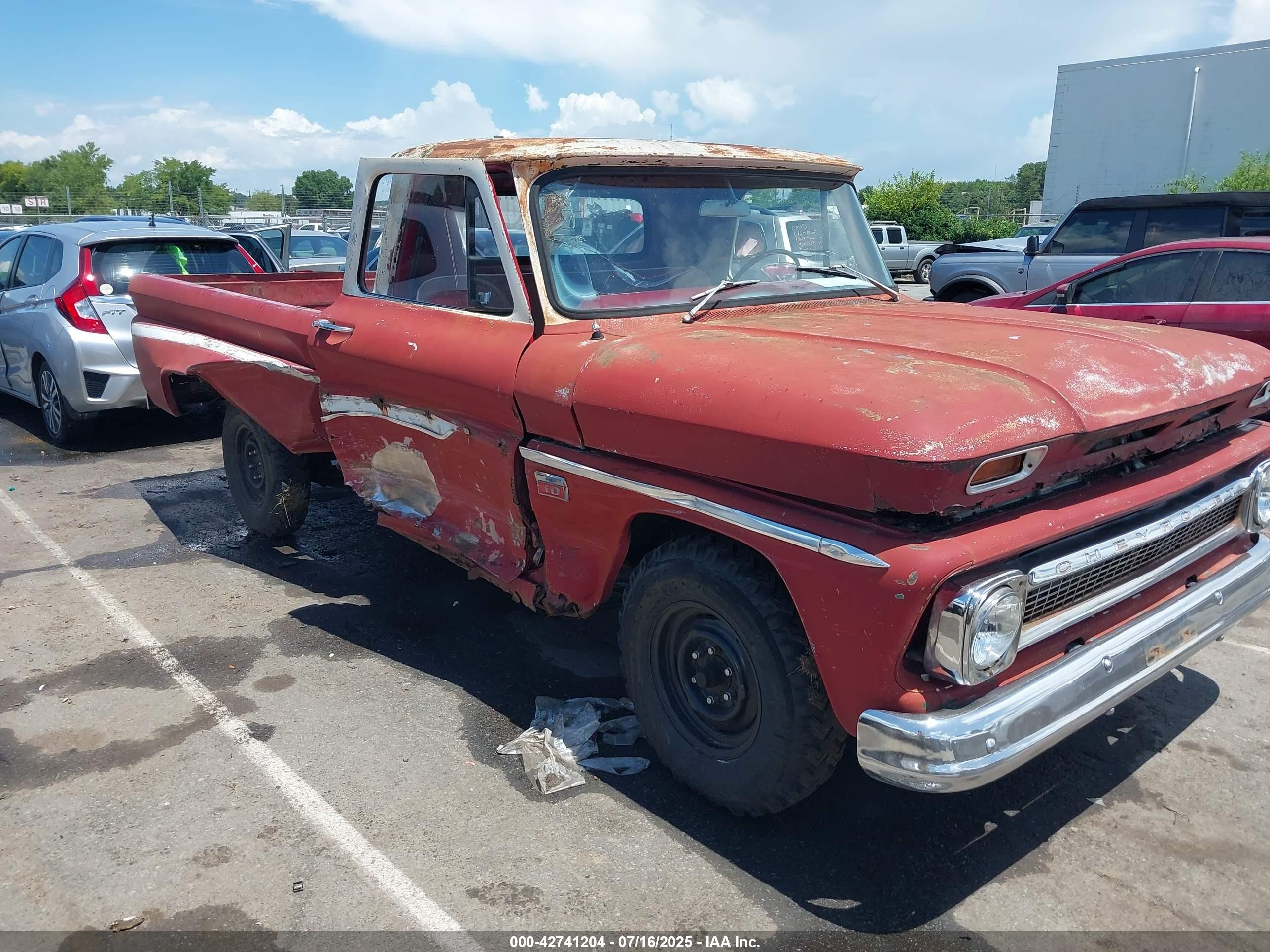 1966 Chev C10   Red vin: 00000C1546B123017