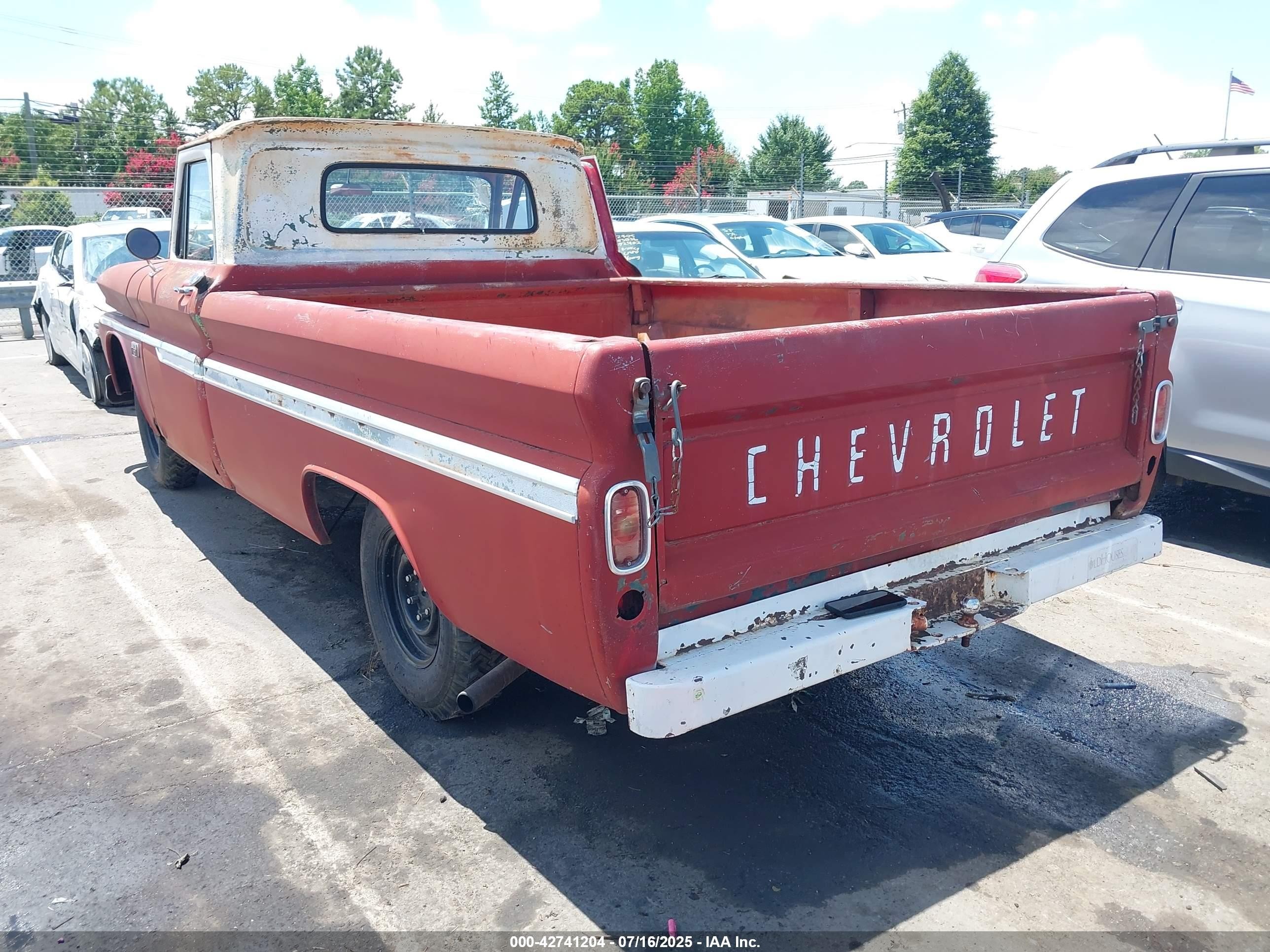 1966 Chev C10   Red vin: 00000C1546B123017