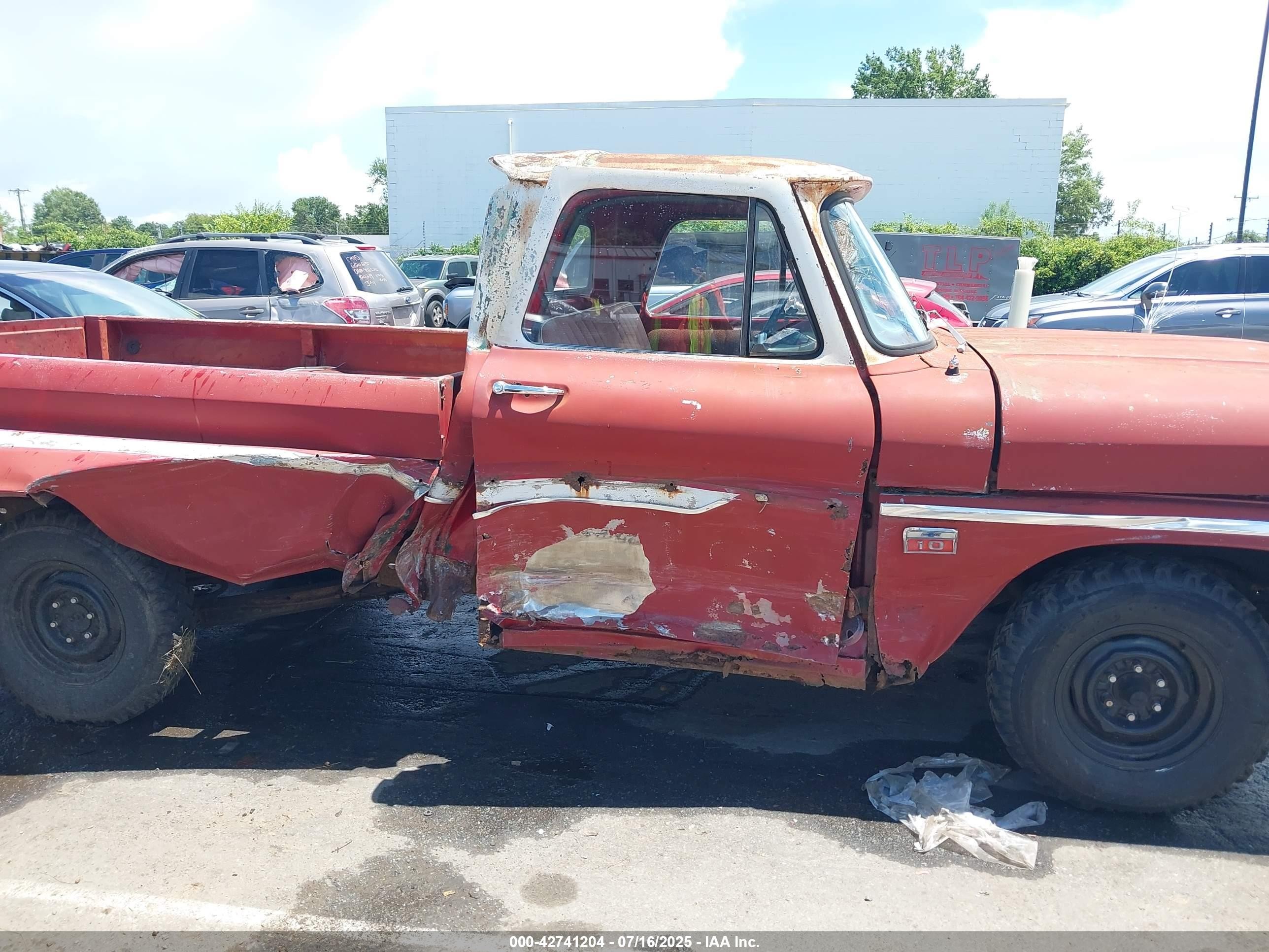 1966 Chev C10   Red vin: 00000C1546B123017