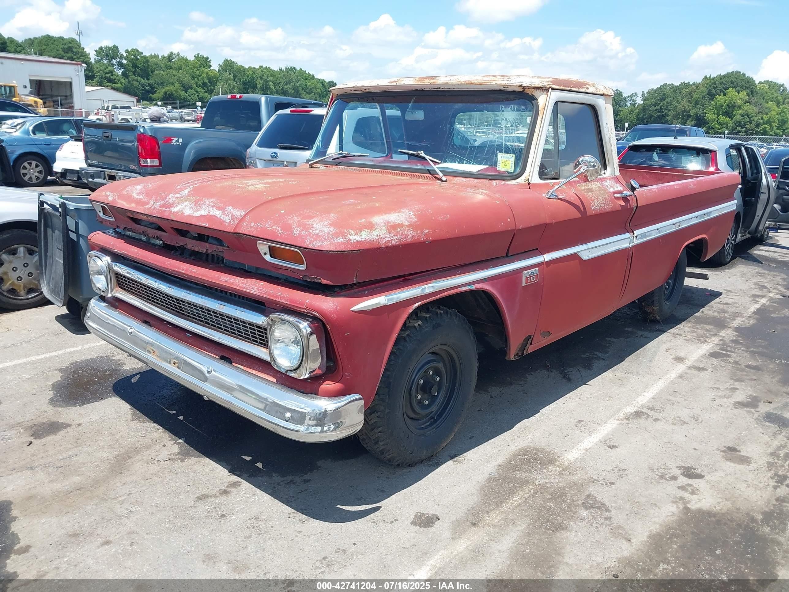 1966 Chev C10   Red vin: 00000C1546B123017
