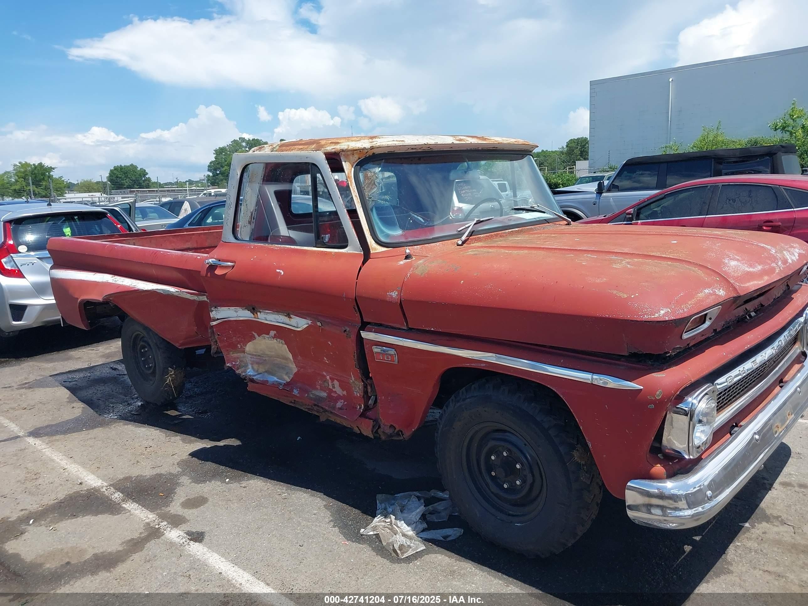 1966 Chev C10   Red vin: 00000C1546B123017