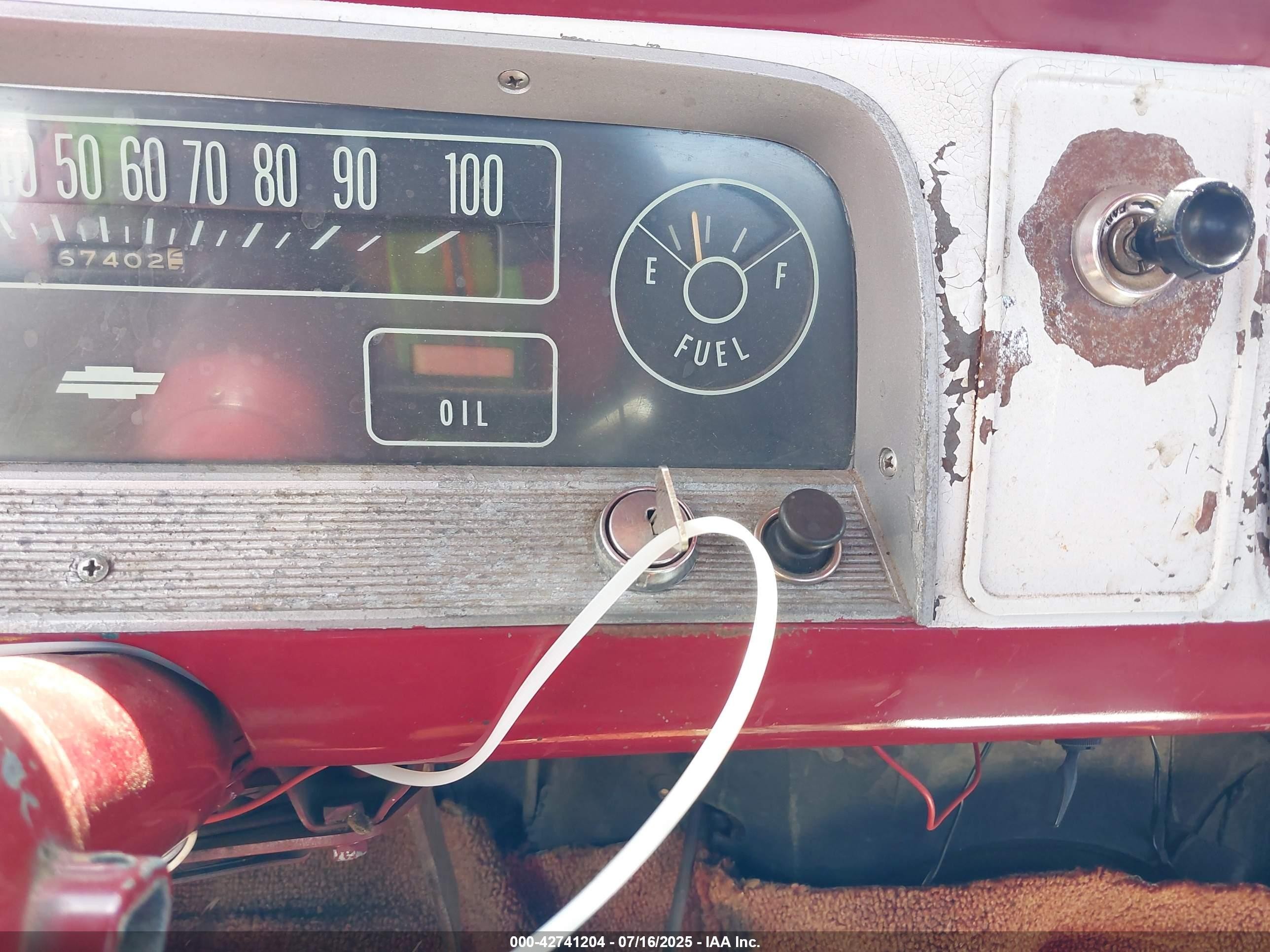 1966 Chev C10   Red vin: 00000C1546B123017