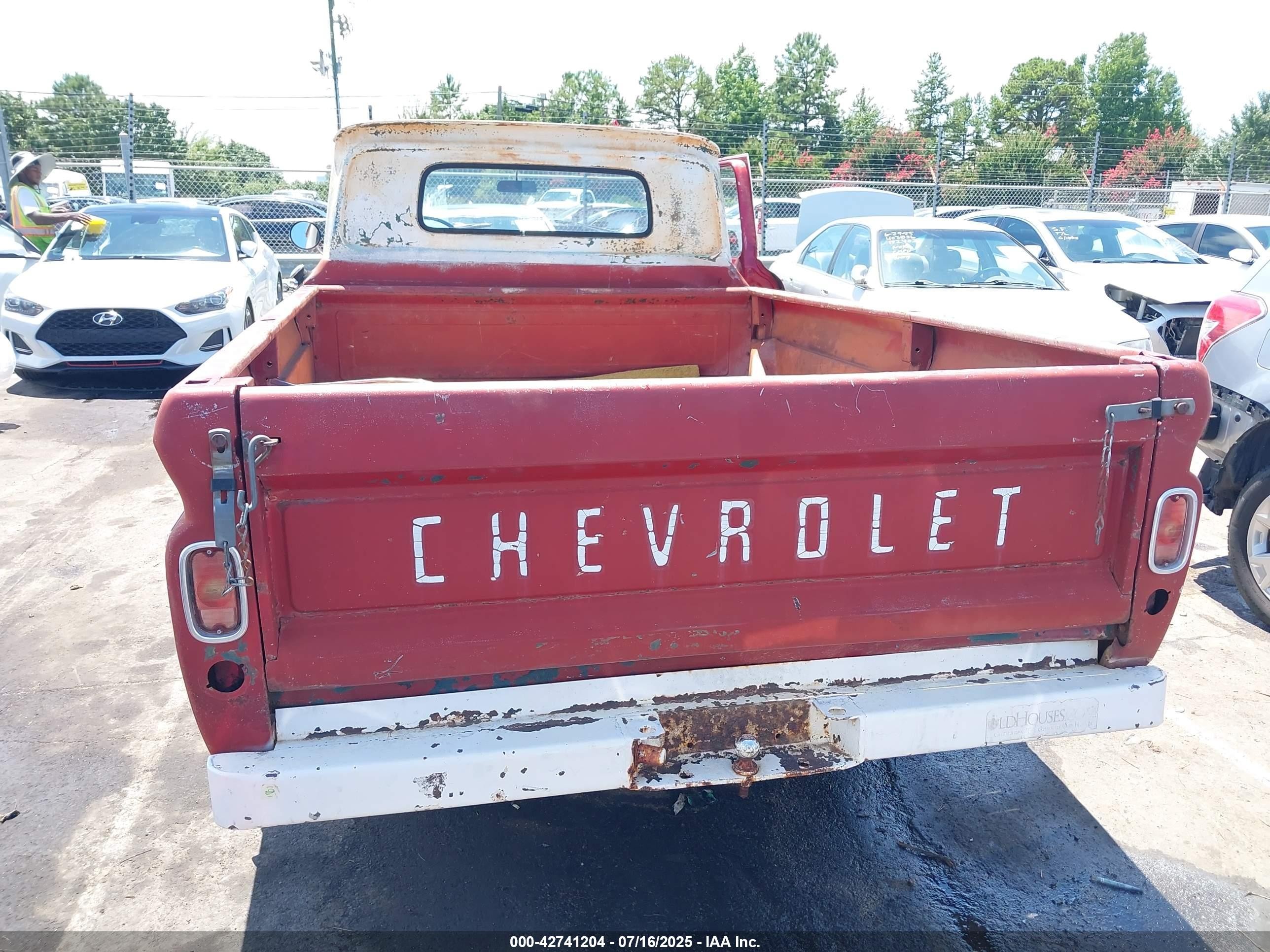 1966 Chev C10   Red vin: 00000C1546B123017