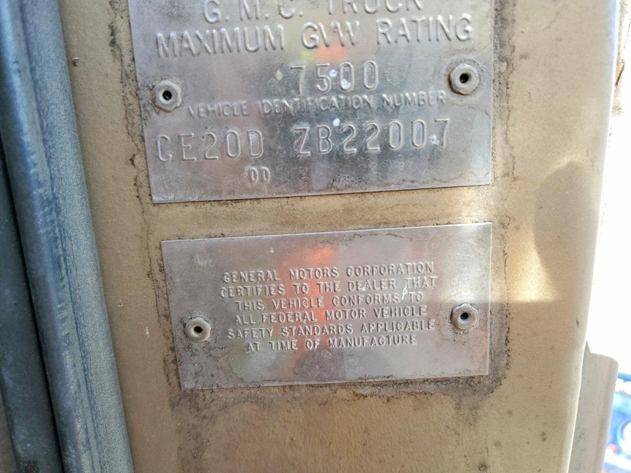 1968 Gmc Truck Two Tone vin: 00000CE20DZB22007
